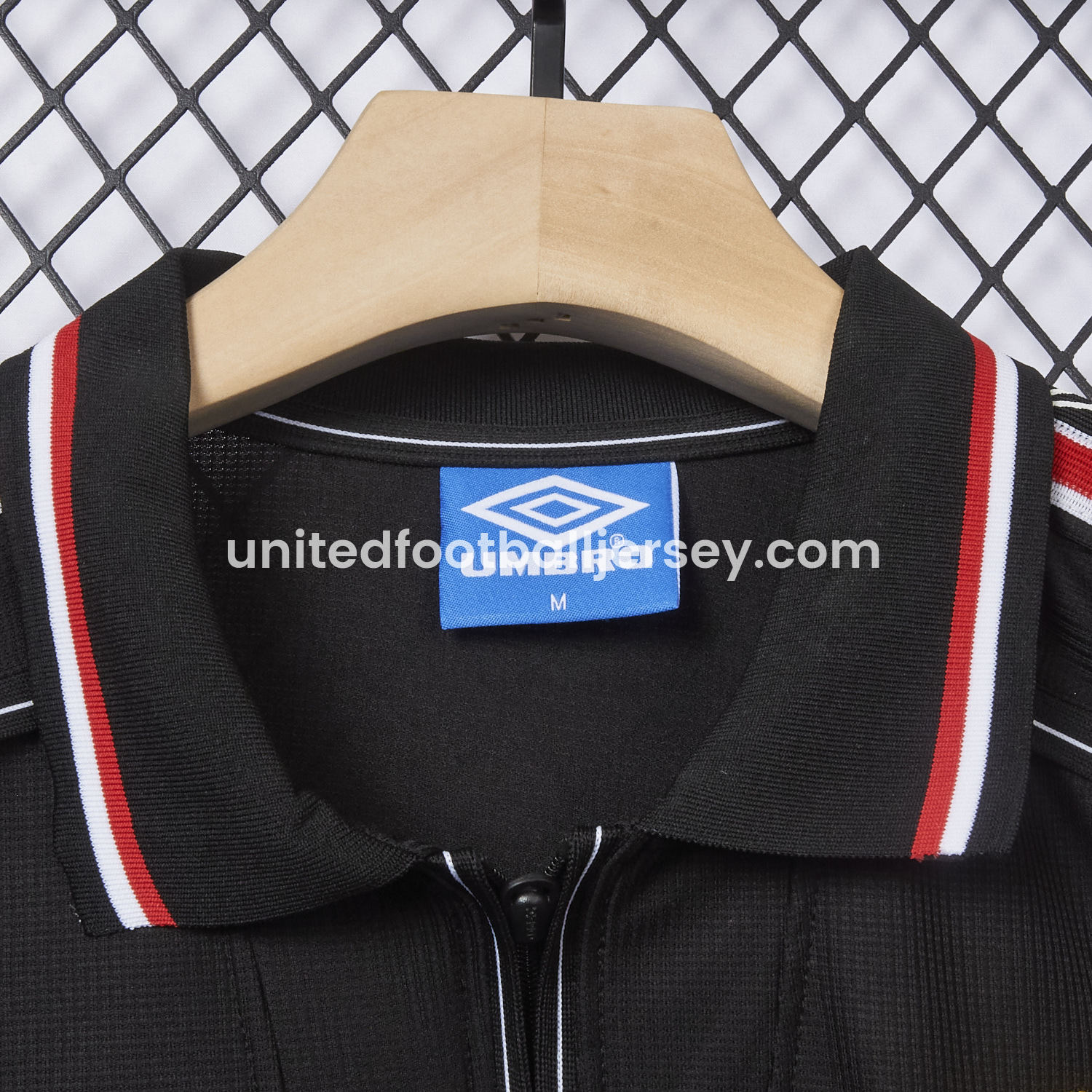 unitedfutballjersey-Retro Manchester United 1998-99 Black Jersey