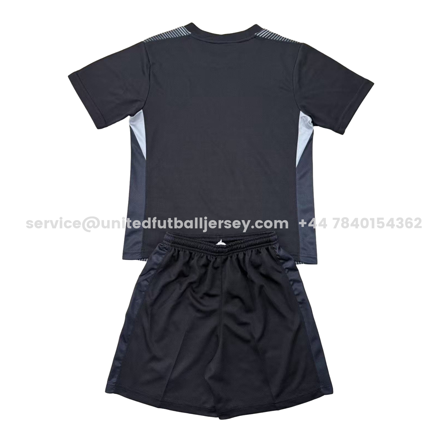 unitedfutballjersey-Atletico Madrid 25-26 Black Goalkeeper Kids Kit