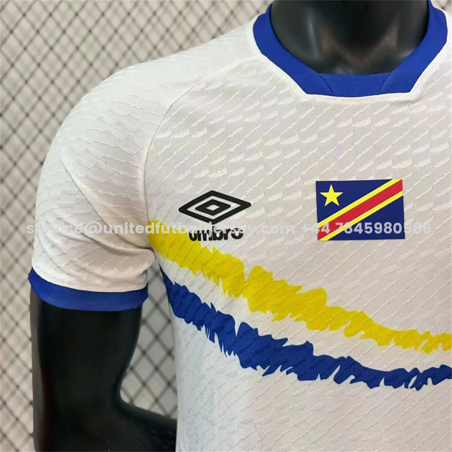 unitedfutballjersey-Retro Congo 2023 Away White Jersey - Player Version