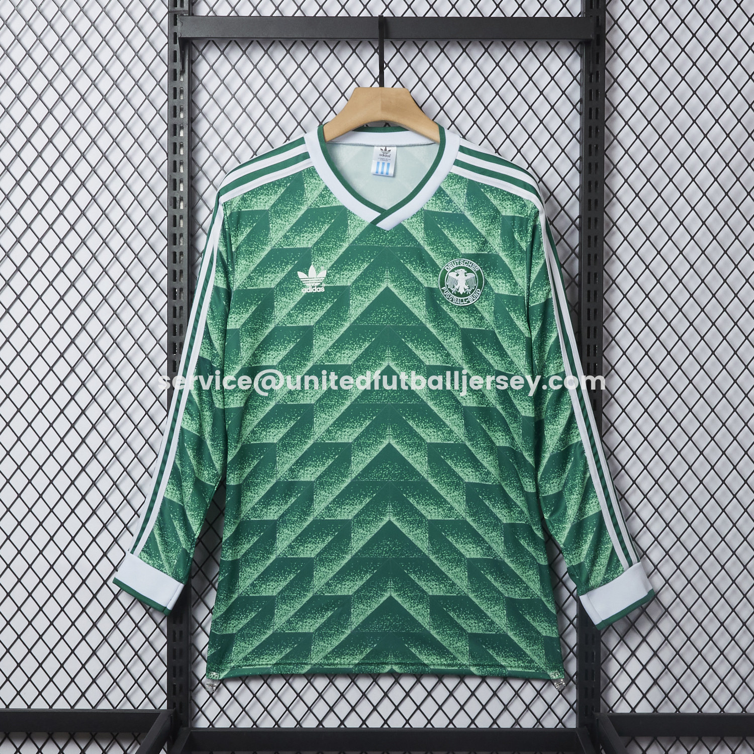 unitedfutballjersey-Retro Germany 1990 Away Long Sleeves Jersey