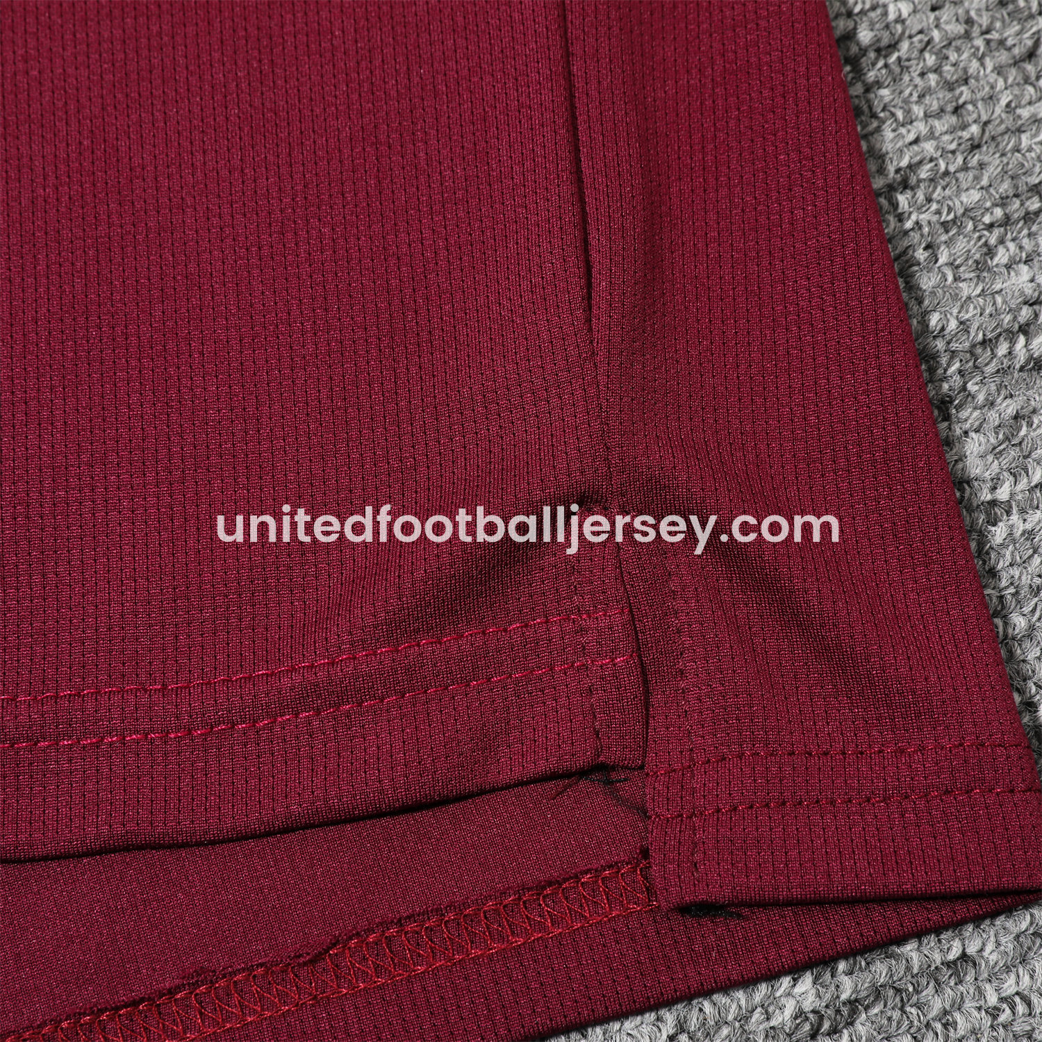 unitedfutballjersey-Paris Saint-Germain PSG 25-26 POLO Short-Sleeve Training Set - Deep Red Top and Black Pants