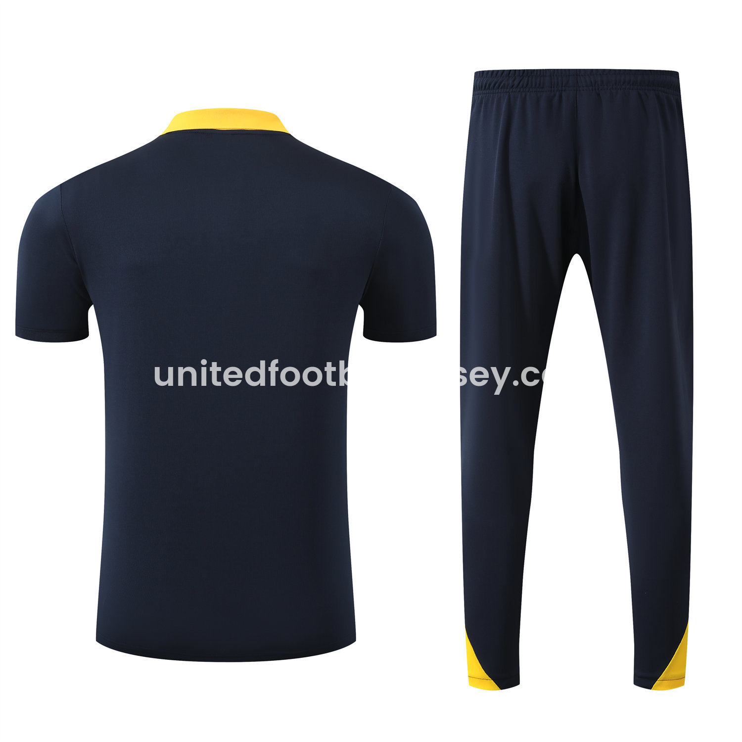 unitedfutballjersey-Inter Milan 25-26 POLO Short-Sleeve Training Set - Black Top and Pants