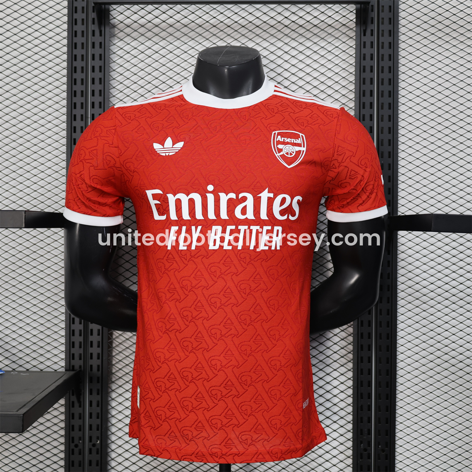 unitedfutballjersey-Arsenal 25-26 Red Trefoil Sponsored Secial Edition Jersey - Player Version