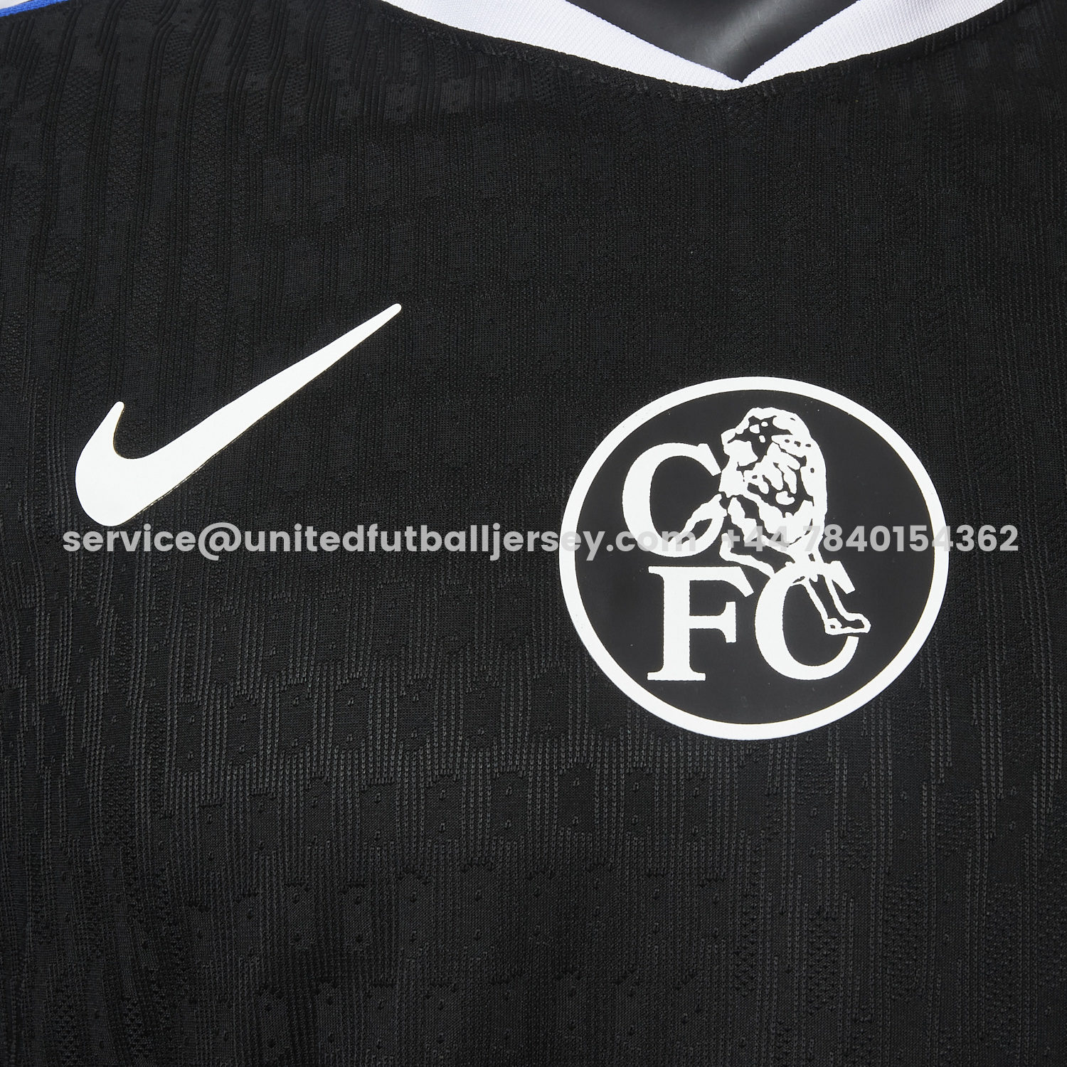 unitedfutballjersey-C.H.E.L.S.E.A 25-26 Third Unsponsored Black Jersey - Player Version