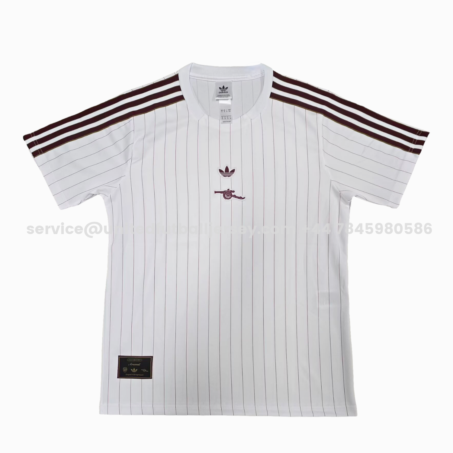 unitedfutballjersey-Arsenal 25-26 Trefoil White Travel Jersey - Fans Version