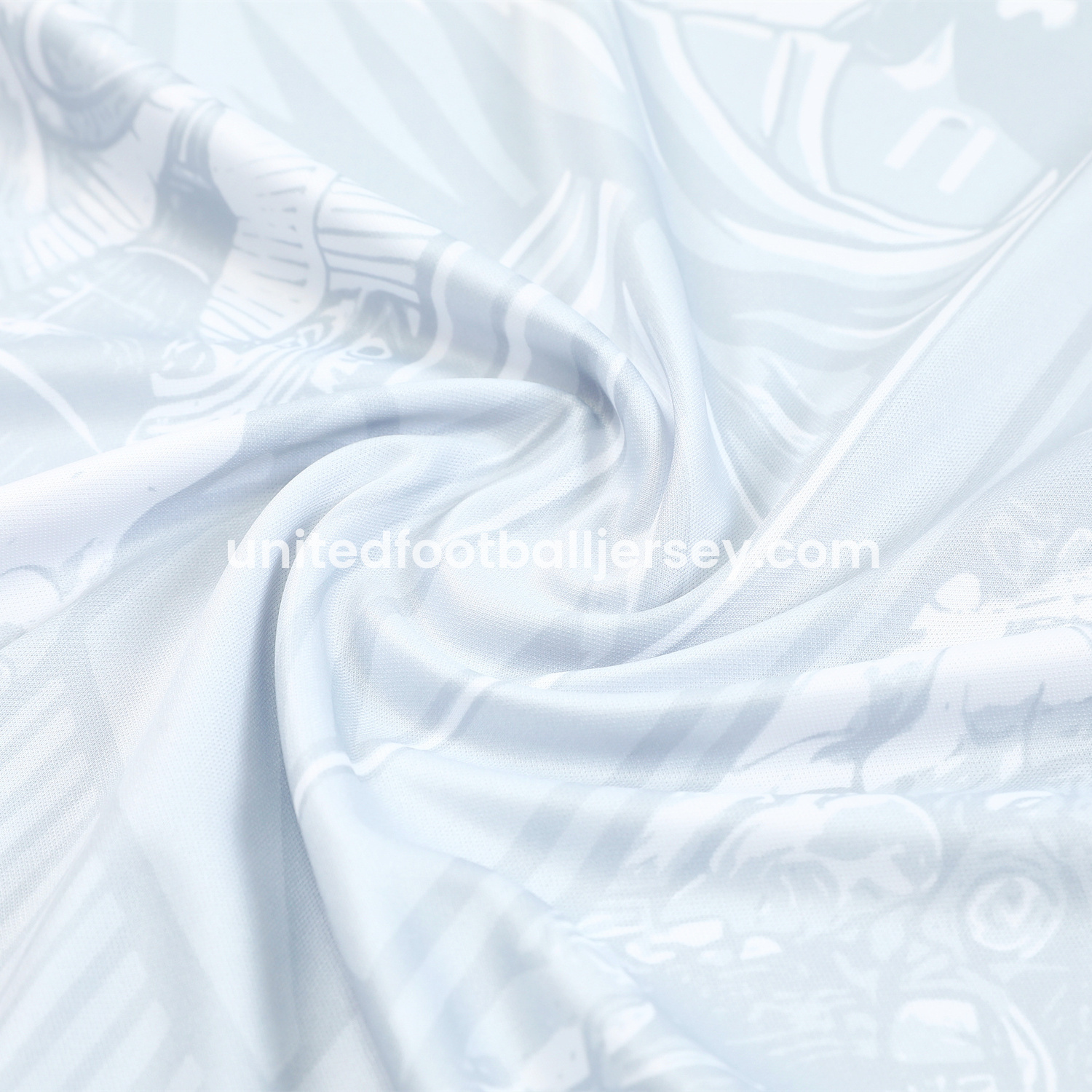 unitedfutballjersey-Brazil 25-26 White Jesus Statue Vest Training Set - White Vest & Black Shorts