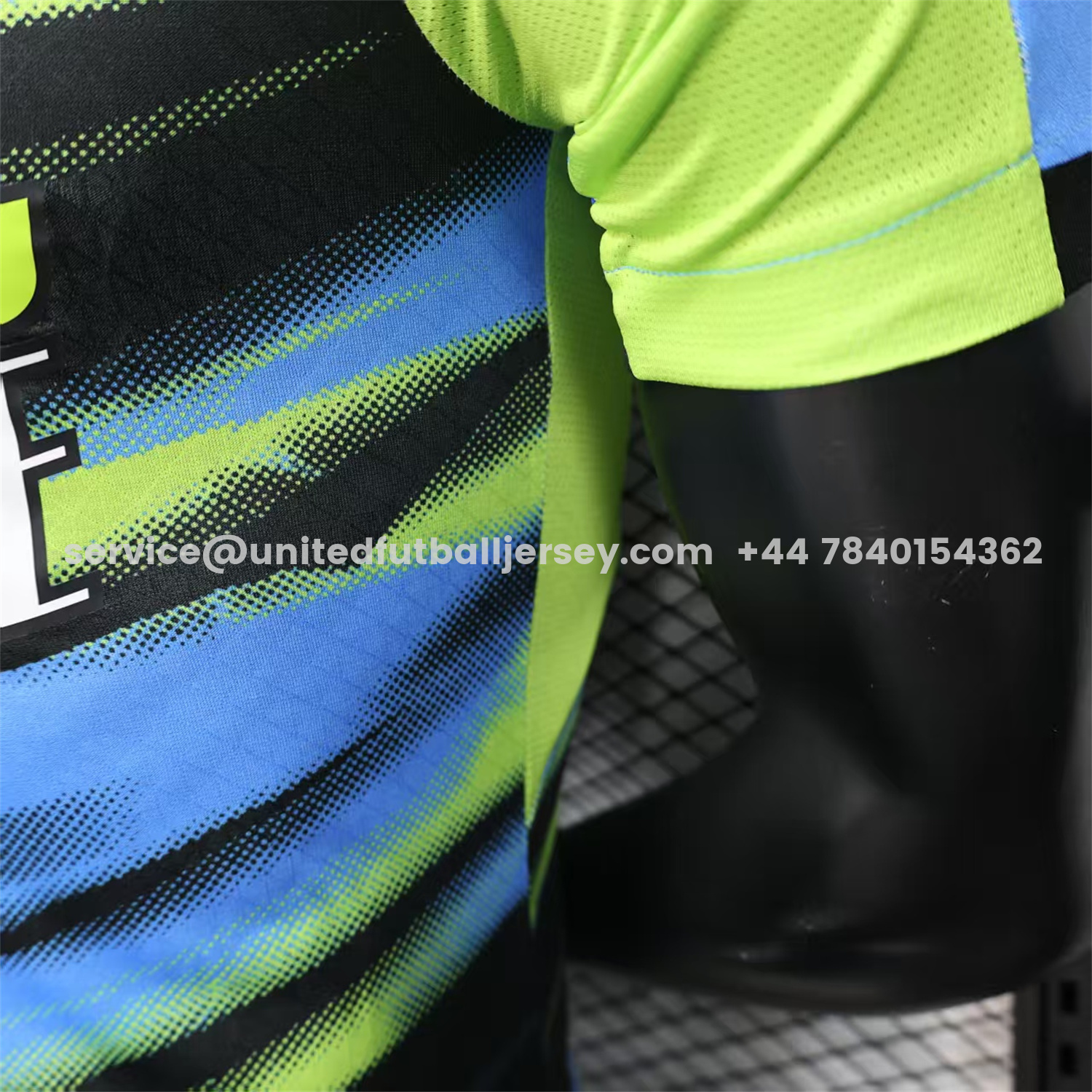 unitedfutballjersey-Marseille 25-26 Blue Green Gradient Training Jersey - Player Version