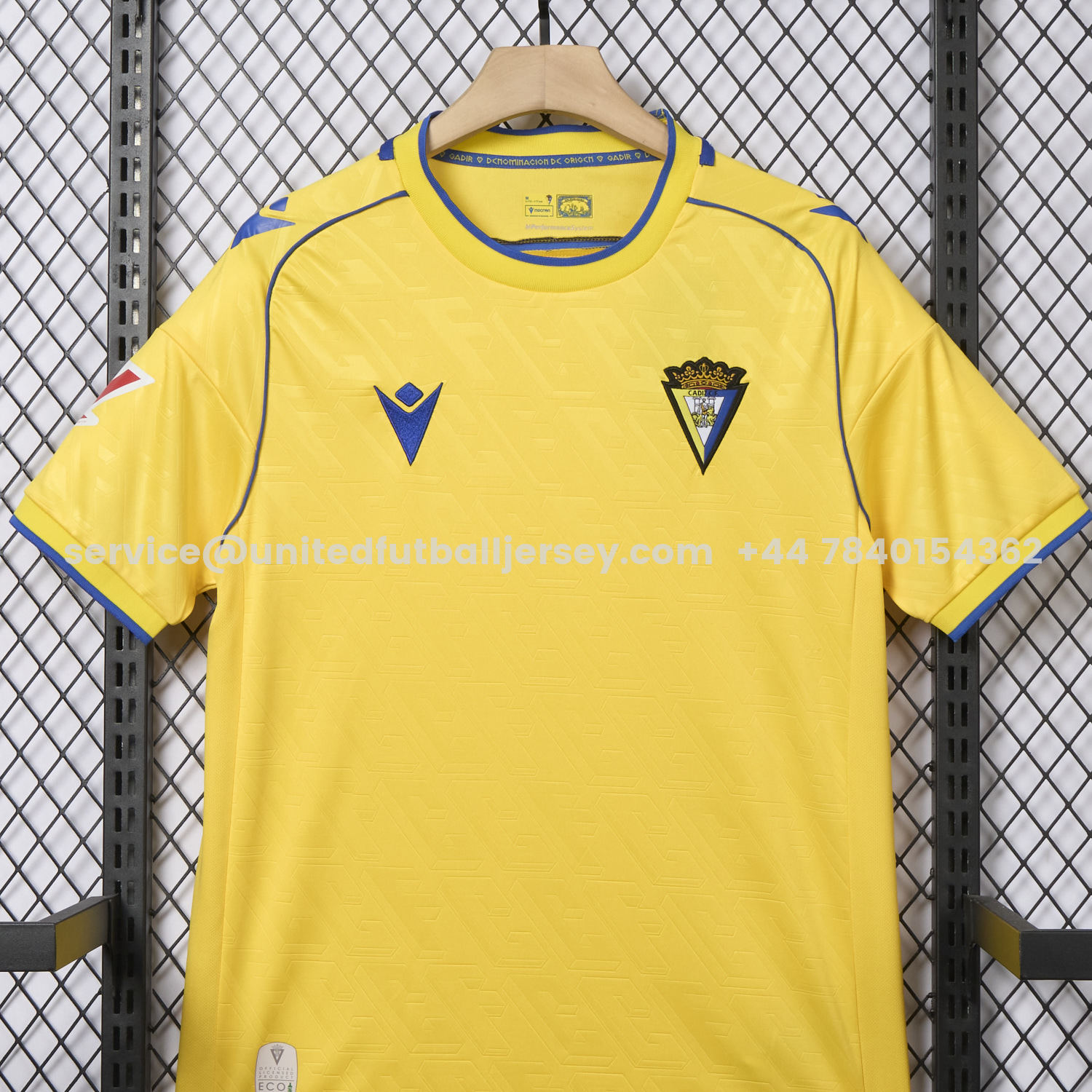 unitedfutballjersey-Cádiz Cadiz 25-26 Home Unsponsored Jersey - Fans Version