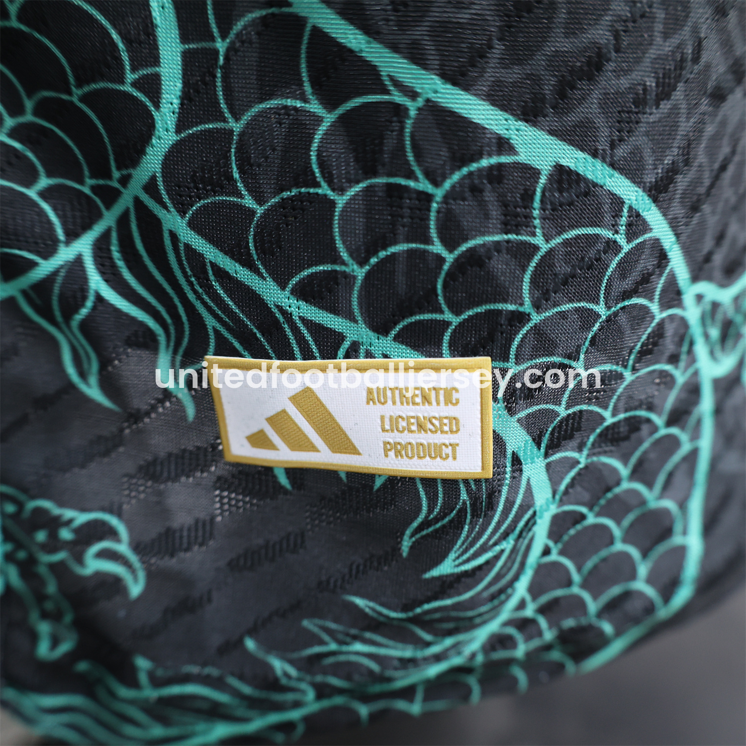 unitedfutballjersey-Real Madrid 24-25 Black and Green Loong Jersey - Player Version