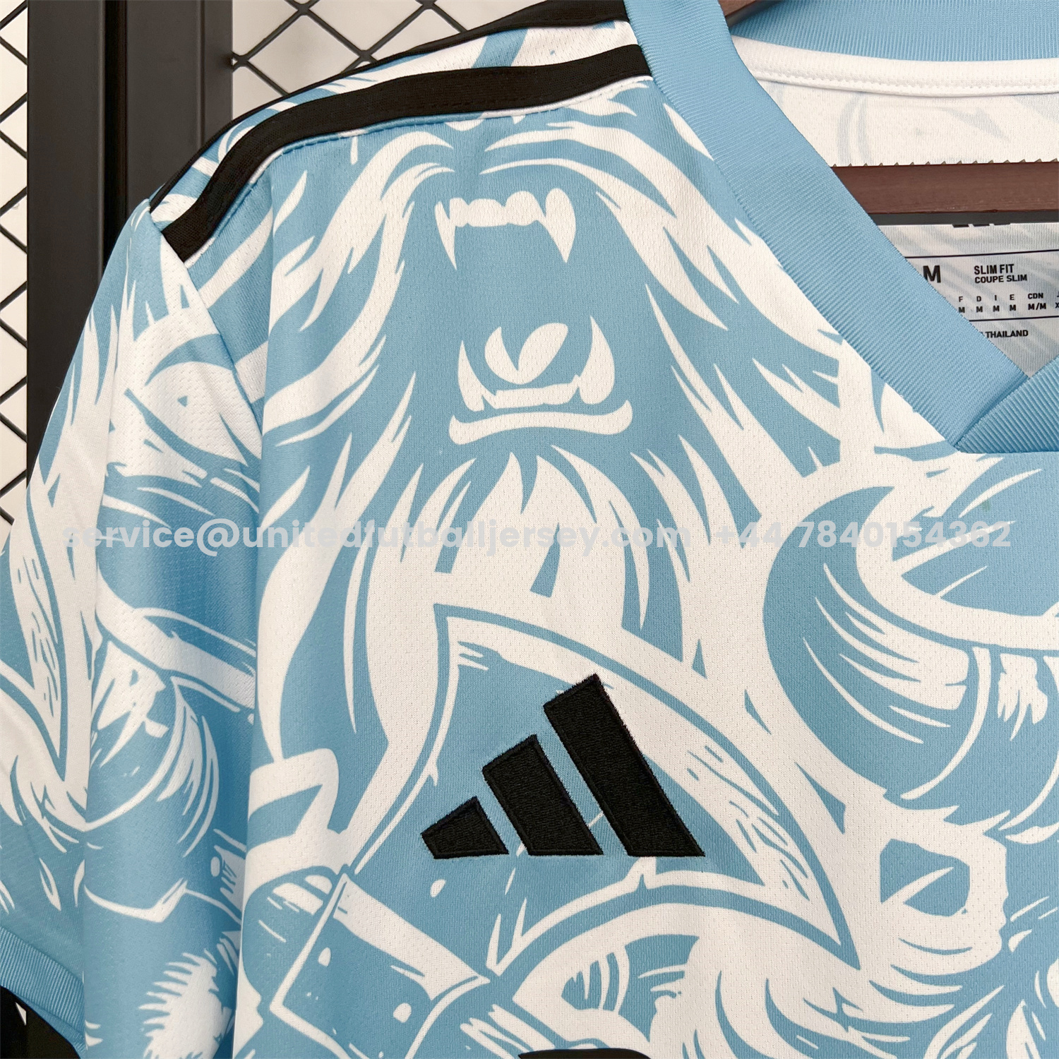 unitedfutballjersey-Real Madrid 25-26 Blue Viking Warrior Special Jersey - Fans Version