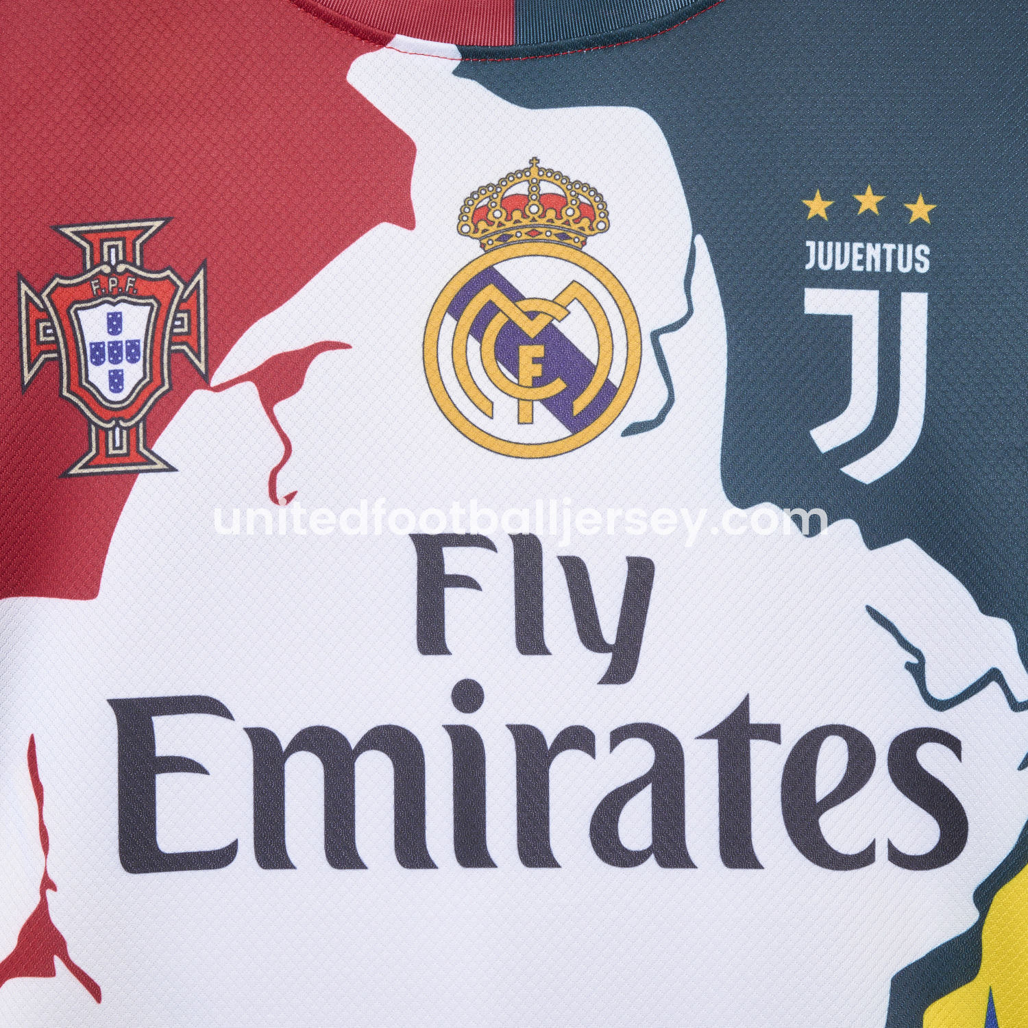 unitedfutballjersey-Cristiano Ronaldo Career Commemorative Jersey Real Madrid Juventus Portugal Manchester United Al Nassr Sporting CP - Fans Version