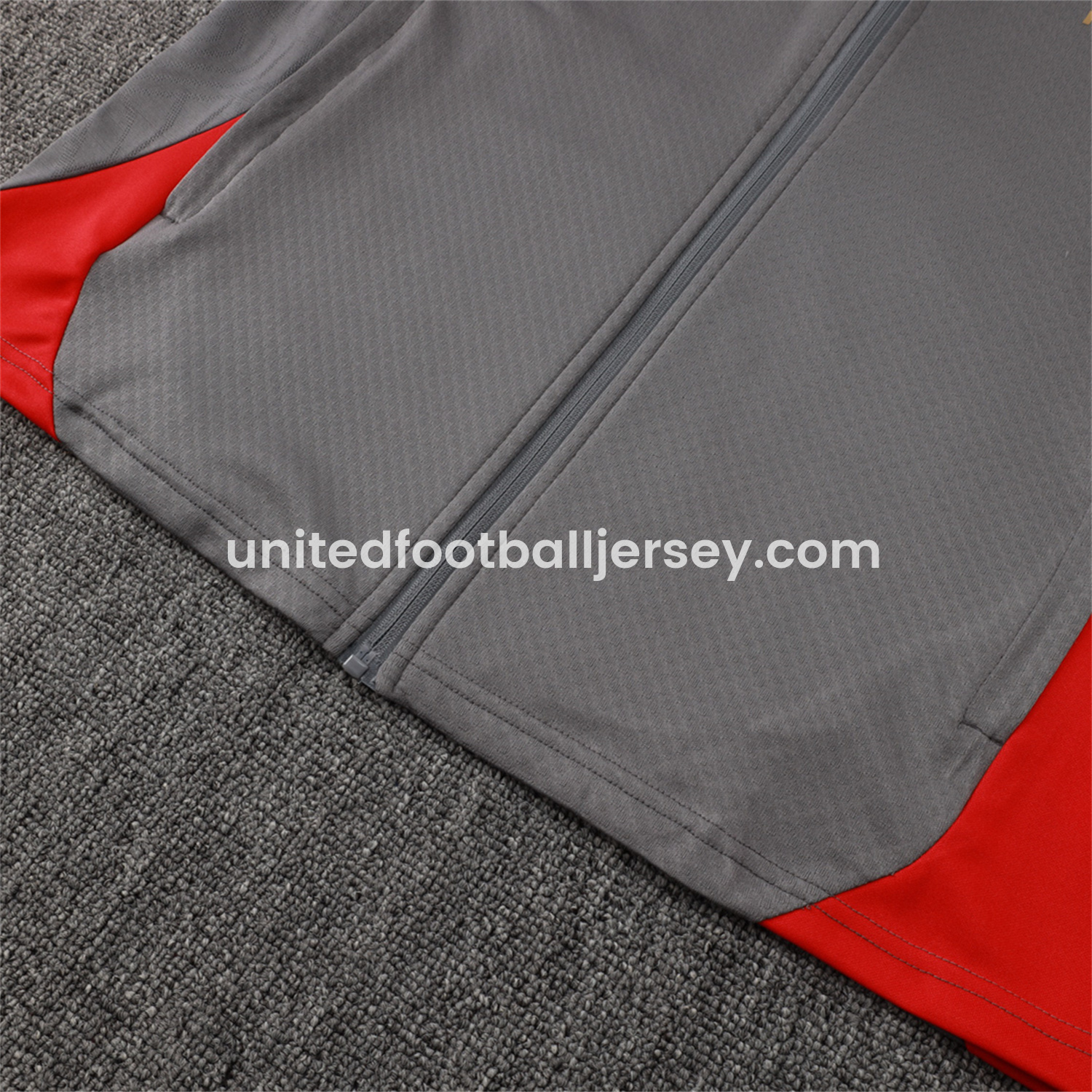 unitedfutballjersey-AC Milan 25-26 Jacket Training Tracksuit - Grey top & Grey Pants