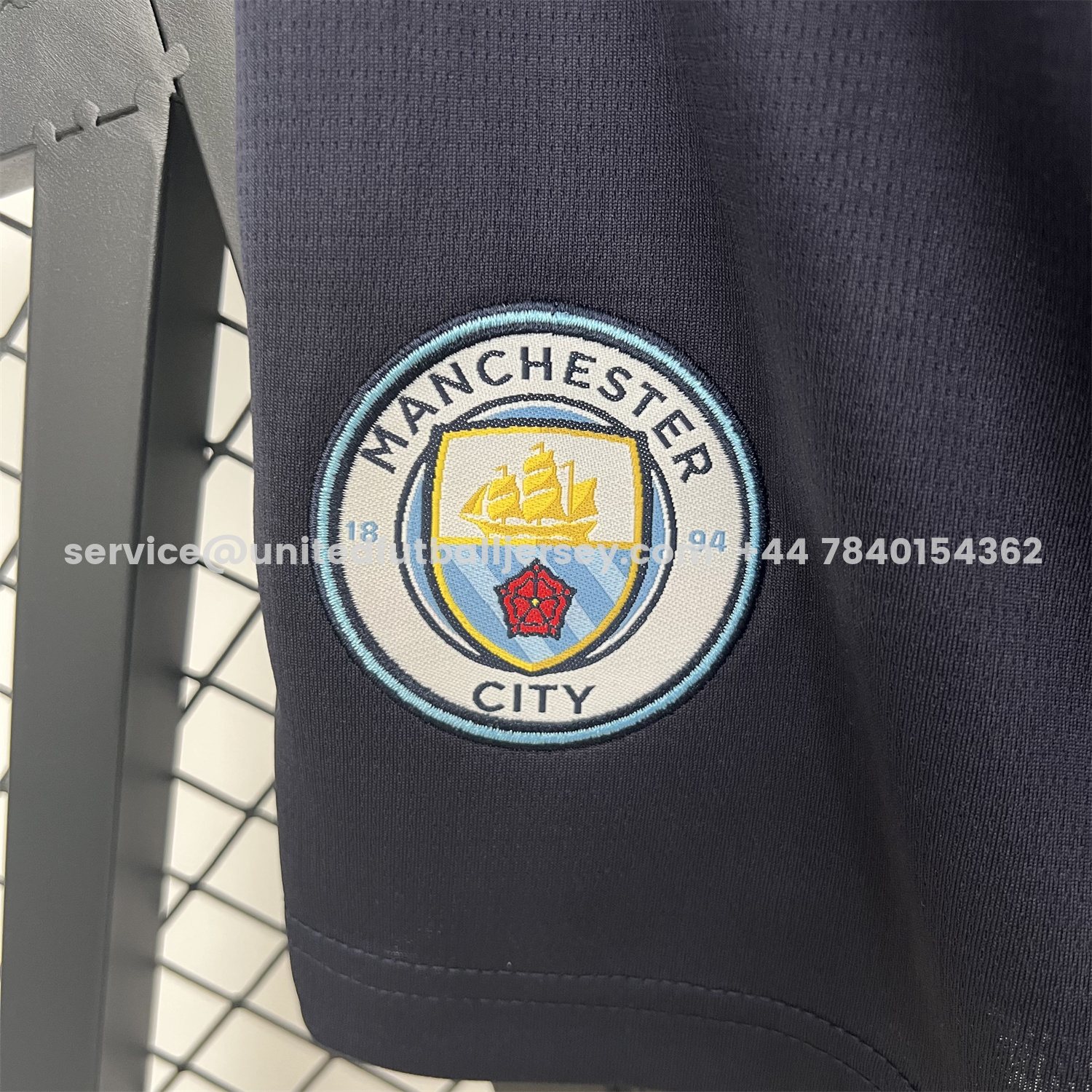 unitedfutballjersey-Manchester City 25-26 Deep Blue Shorts - Fans Version