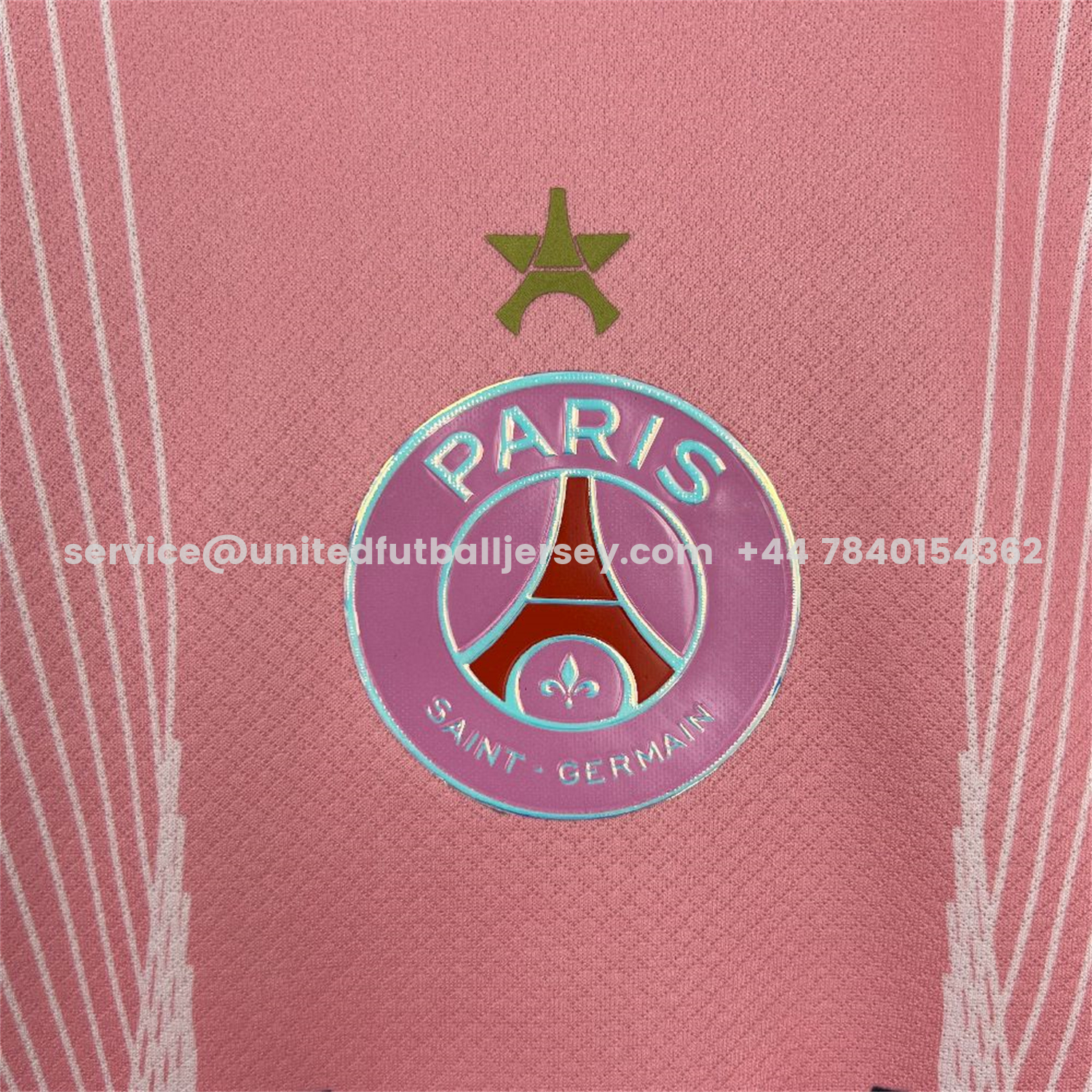 unitedfutballjersey-Paris Saint-Germain PSG 25-26 T90 White Lines Pink Gradient Special Jersey - Fans Version