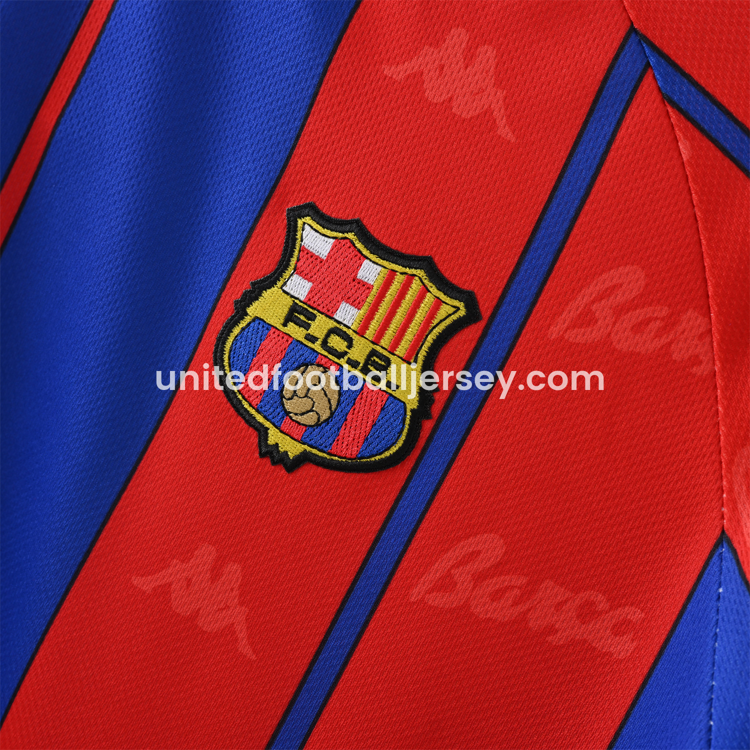 unitedfutballjersey-Retro Barcelona 1997-98 Home Jersey