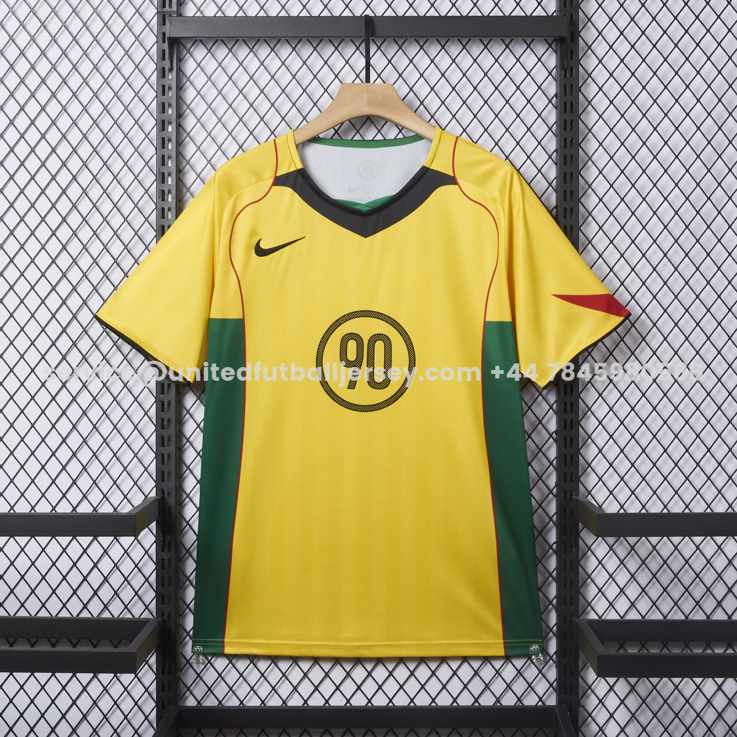 unitedfutballjersey-Brazil 25-26 Retro Style Total 90 Yellow Jersey - Fans Version