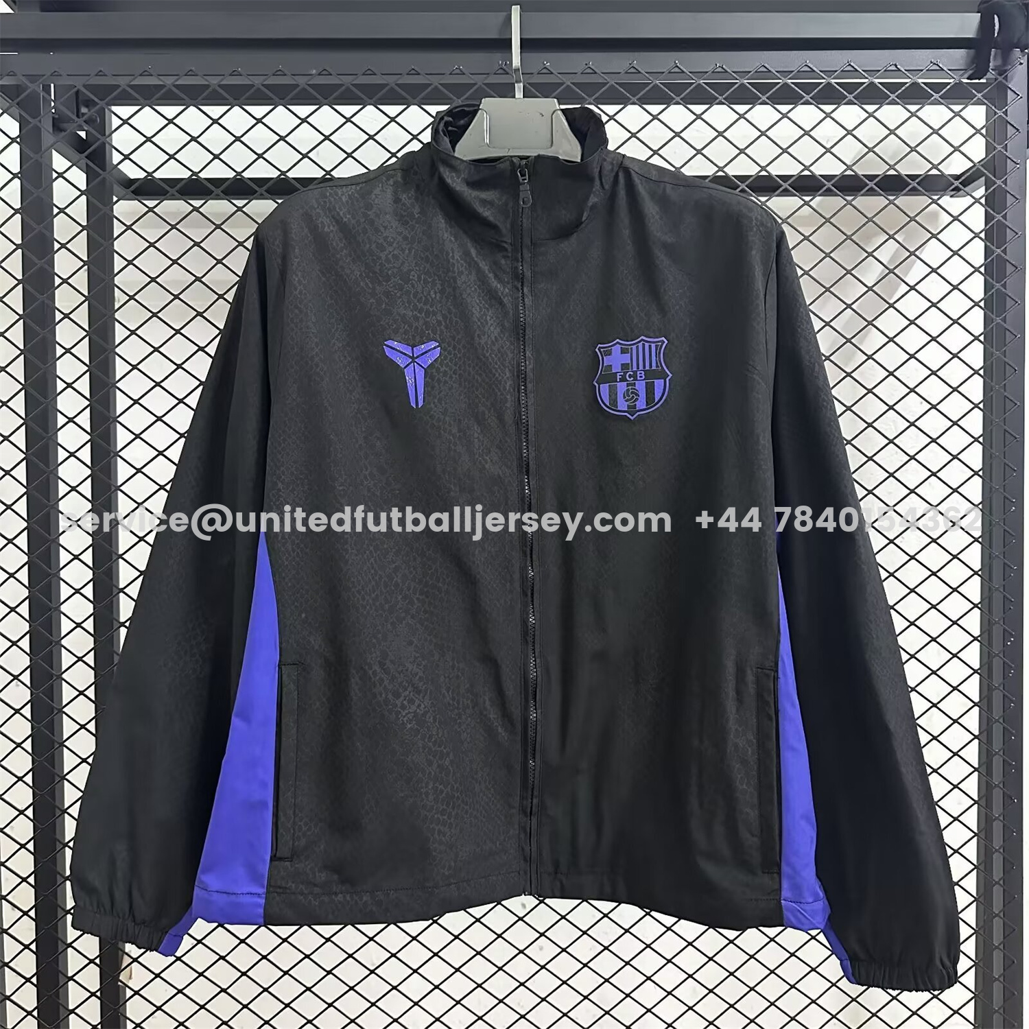 unitedfutballjersey-Barcelona 25-26 KB Co-Branded Windbreaker Jacket - Black