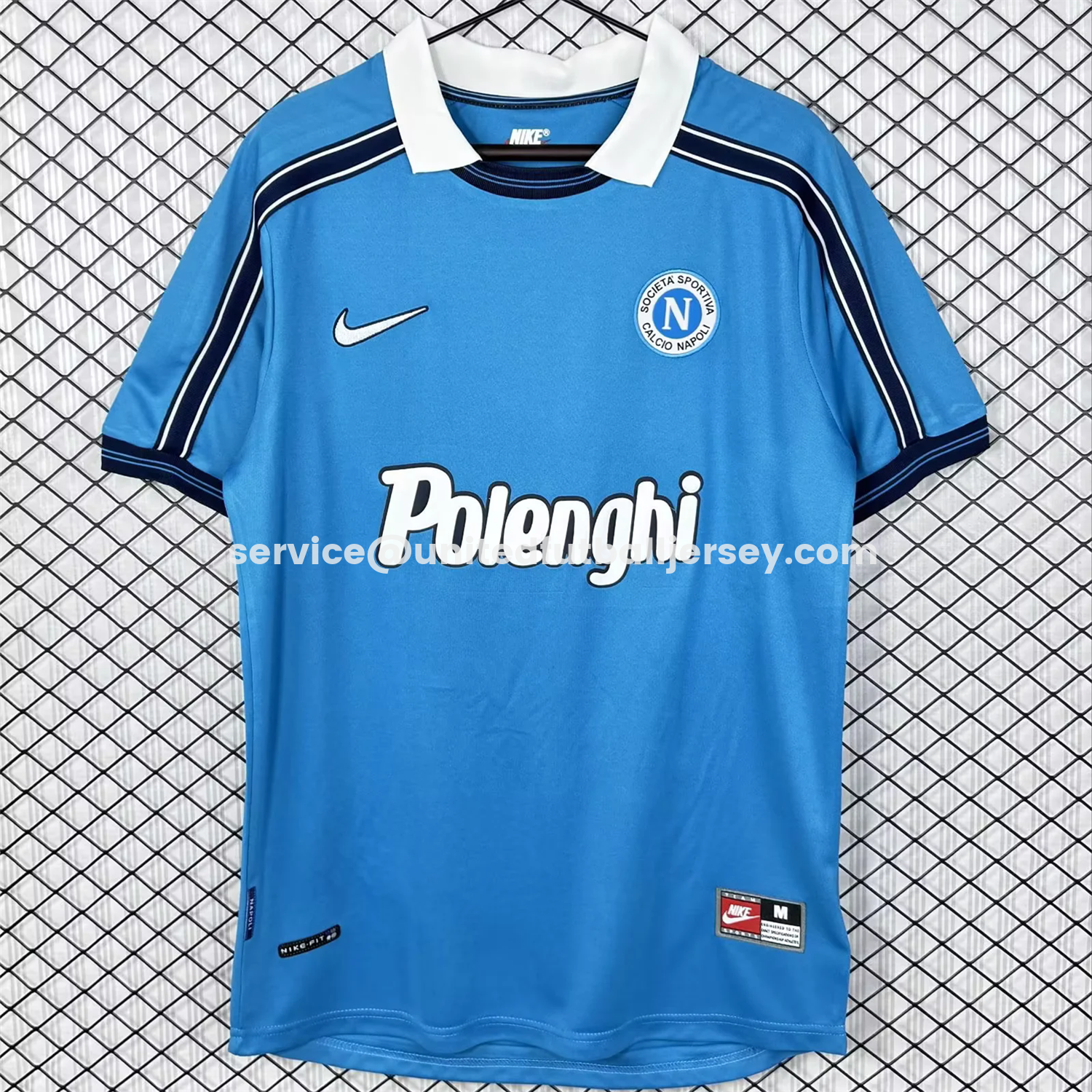 unitedfutballjersey-Retro Napoli 1998-99 Home Blue Jersey