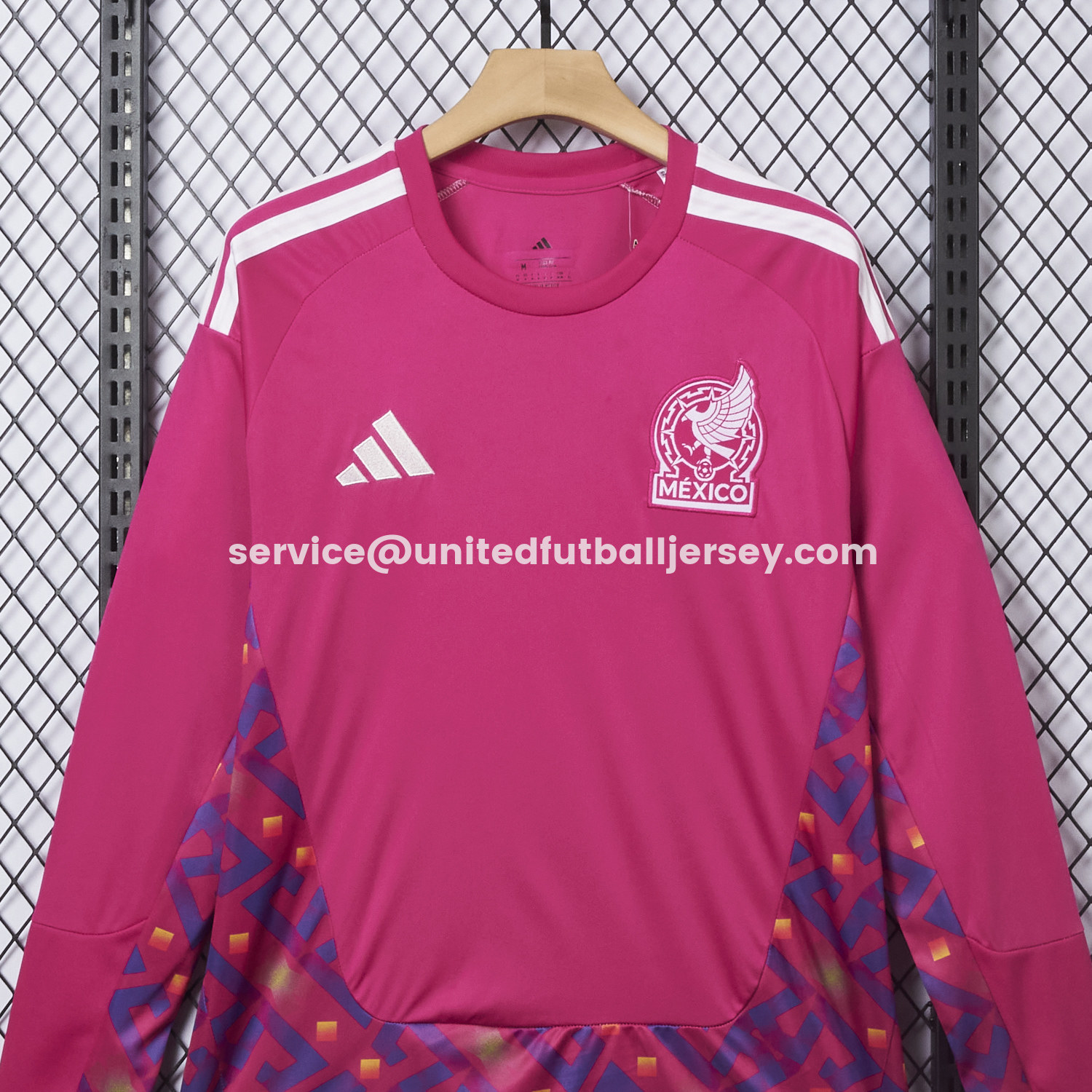 unitedfutballjersey-Mexico 2026 Pink Goalkeeper Long Sleeves Jersey - Fans Version