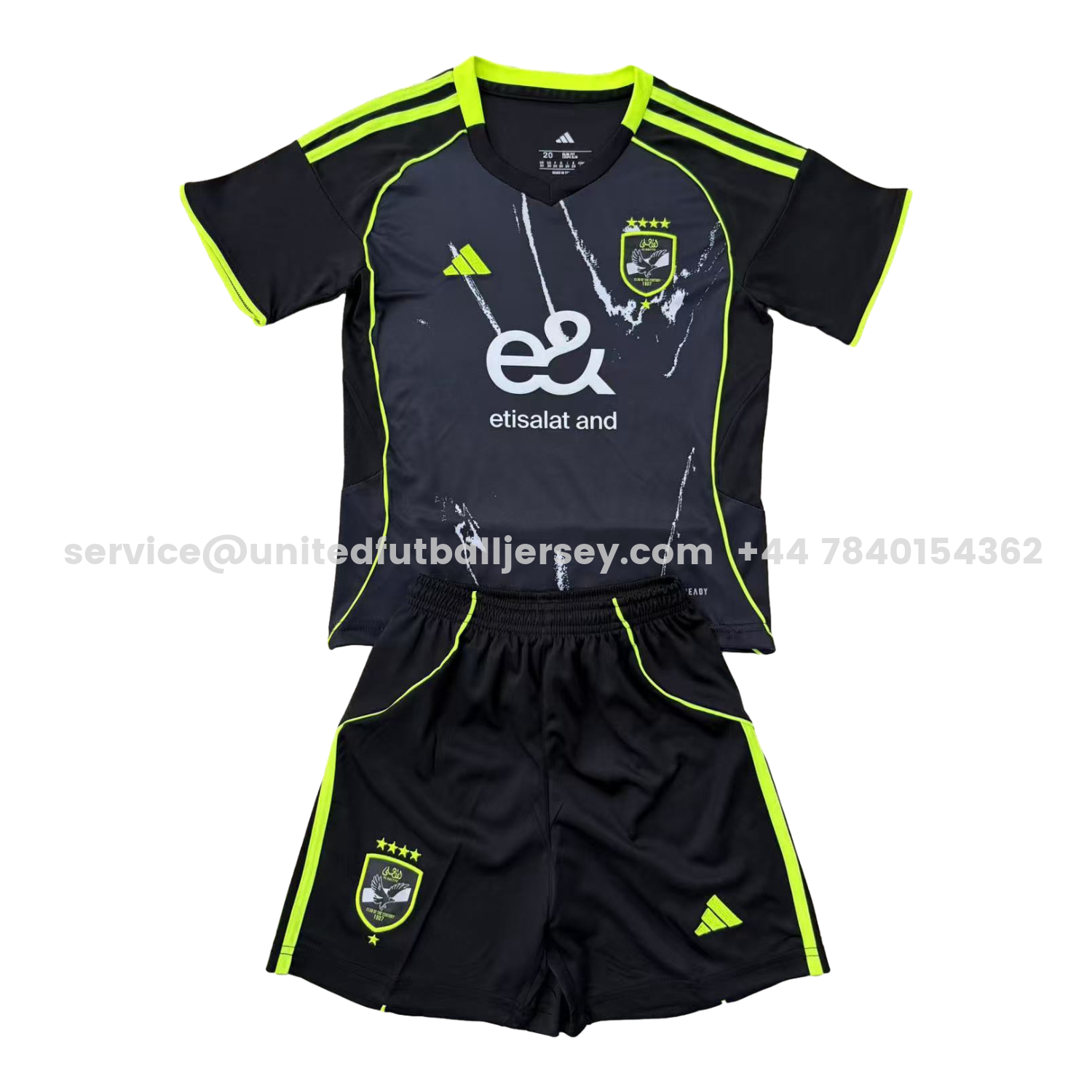 unitedfutballjersey-Al Ahly SC 25-26 Away Men's Adult Jersey Set - Fans Version