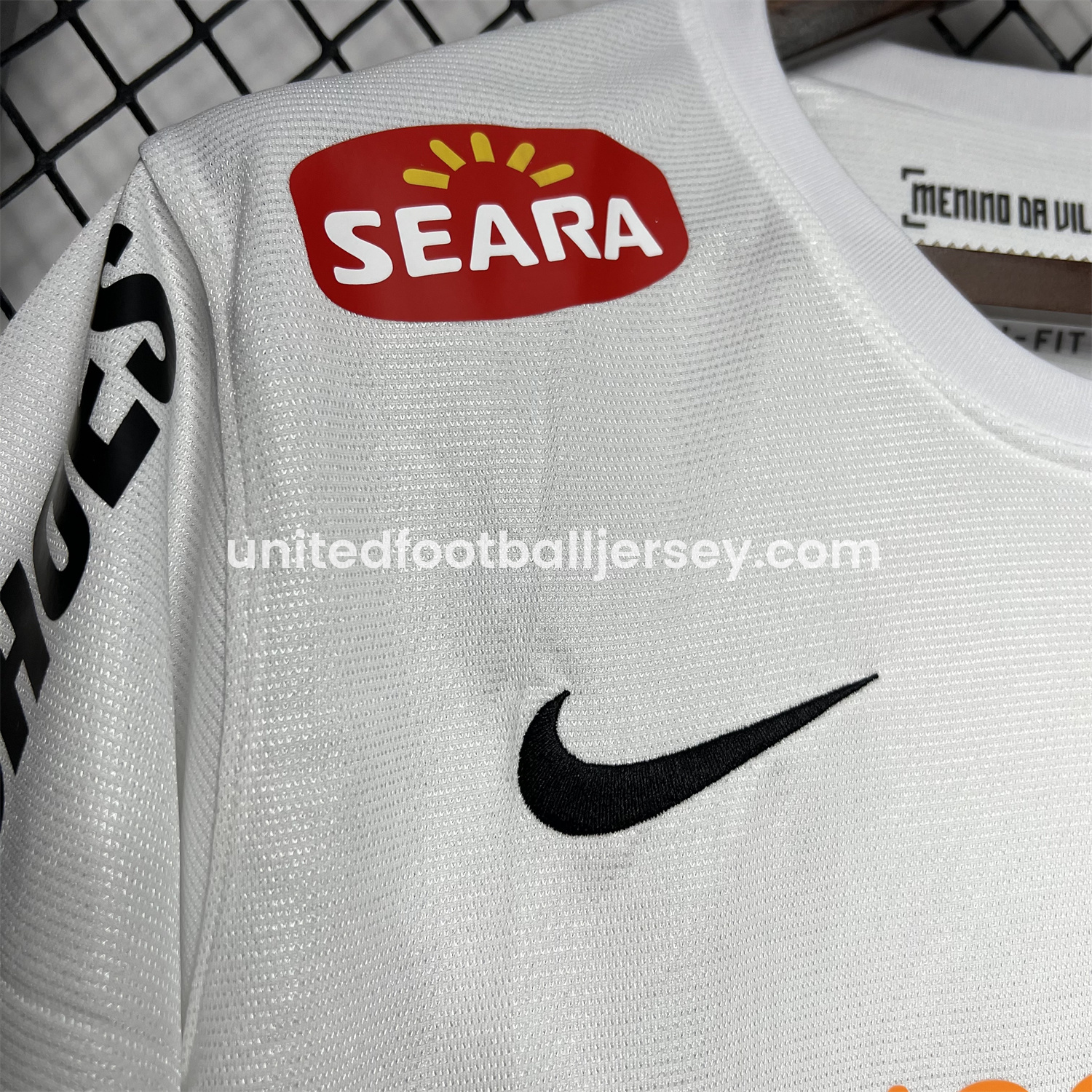 unitedfutballjersey-Retro Santos 2012 Centennial Home Jersey with SEARA Sponsor Patch