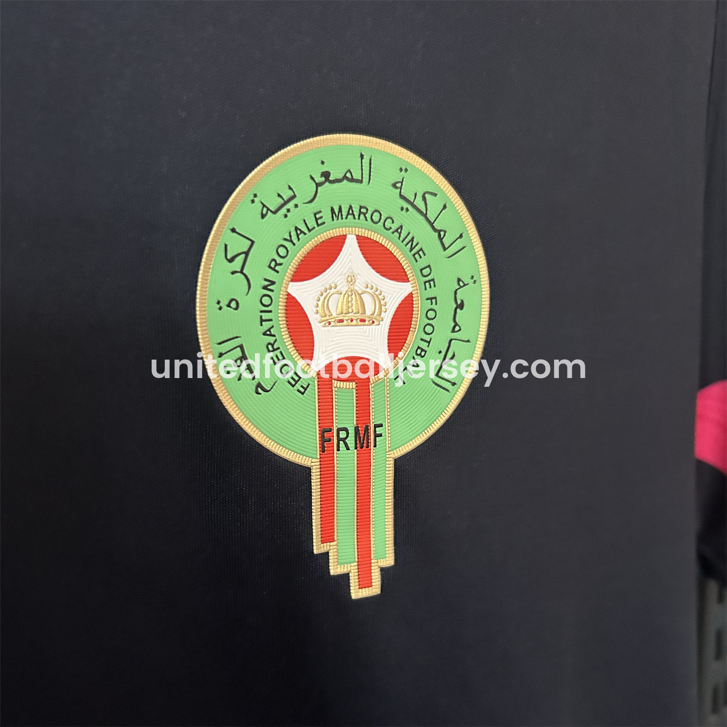 unitedfutballjersey-Morocco 25-26 Black Pink Training Jersey - Fans Version