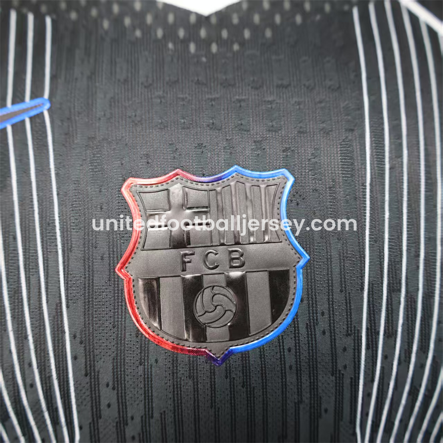 unitedfutballjersey-Barcelona 25-26 Black Big LOGO Special Jersey - Player Version
