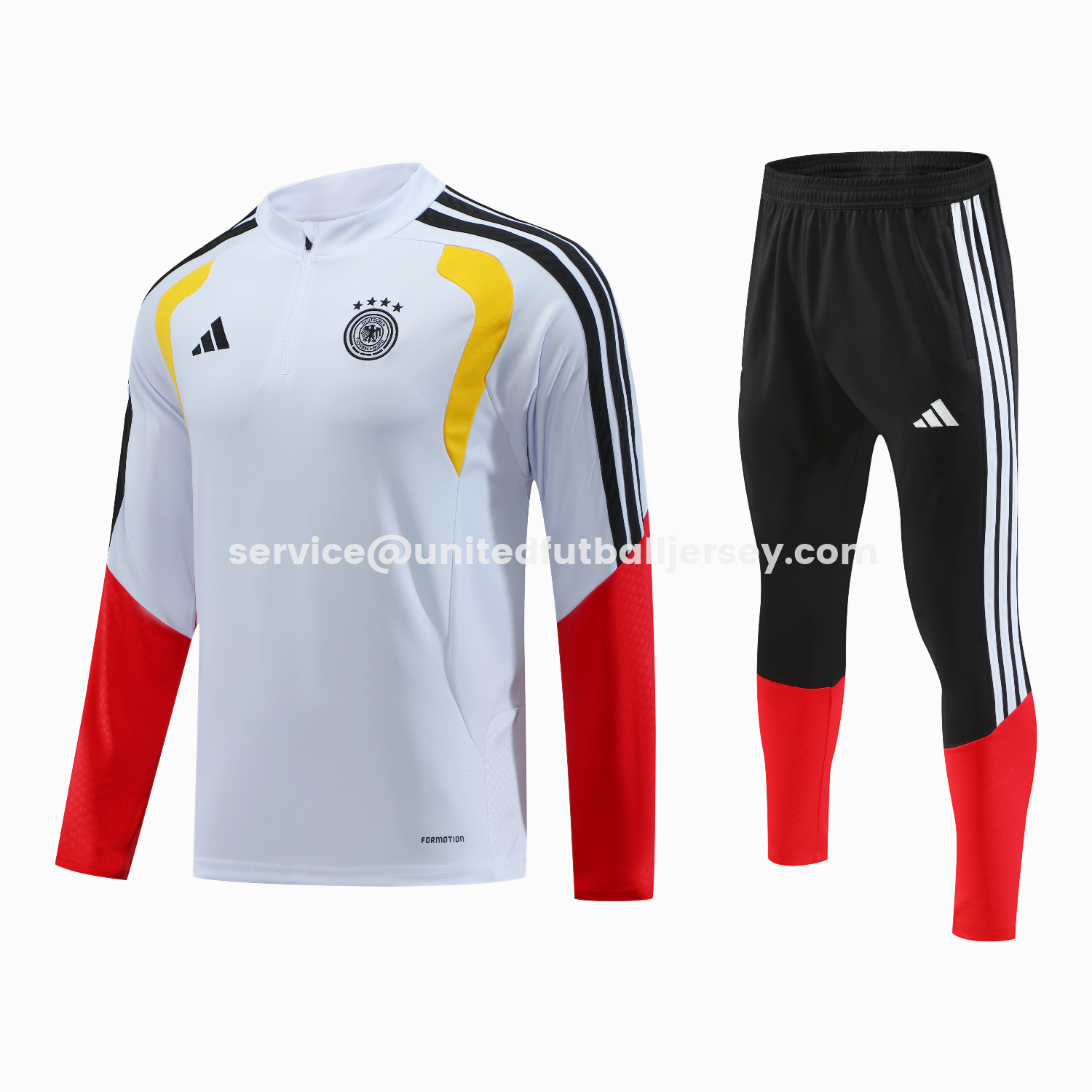 unitedfutballjersey-Germany 2026 Long Sleeve Training Set - White Top & Pants