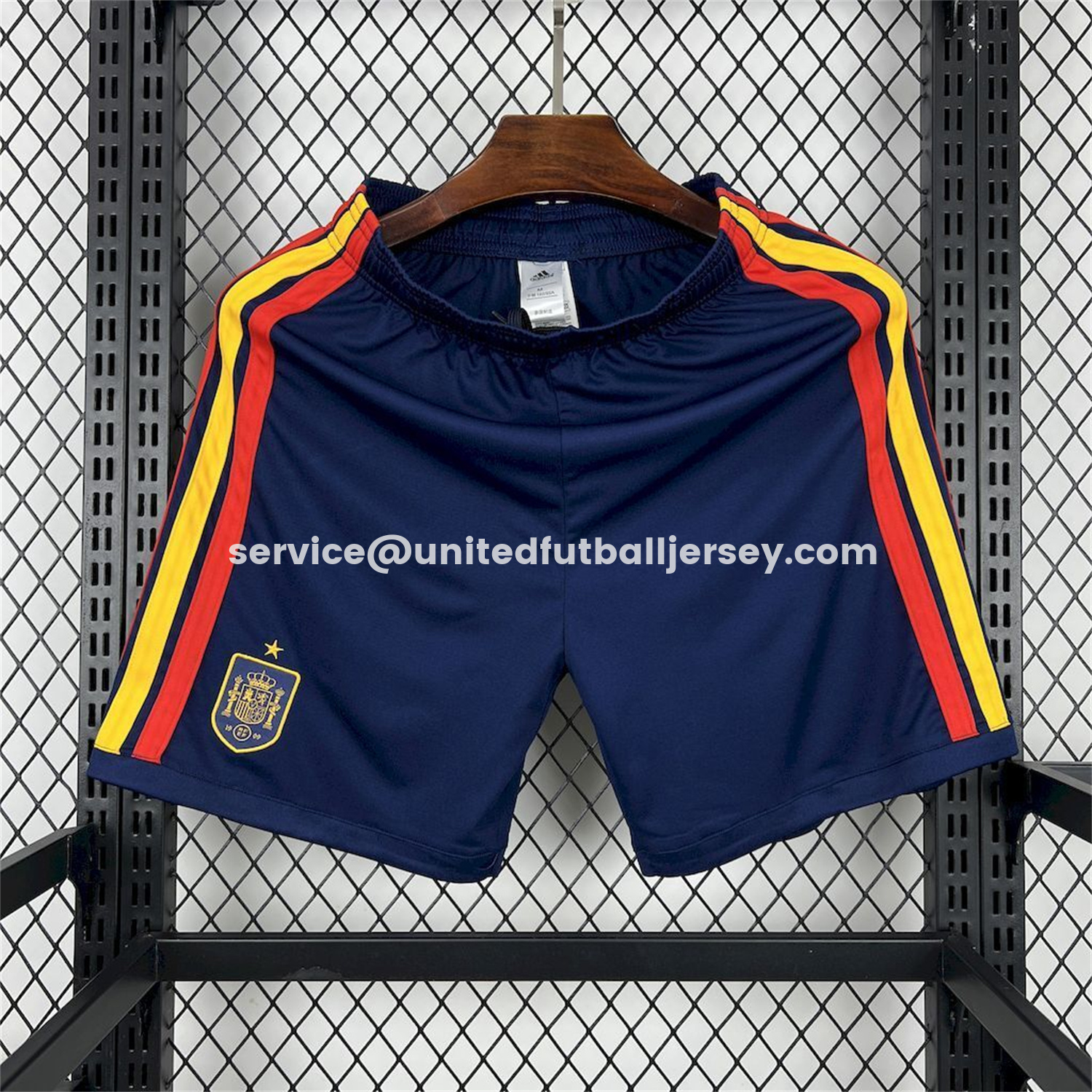 unitedfutballjersey-Spain 2026 Home Dark Blue Shorts - Fans Version