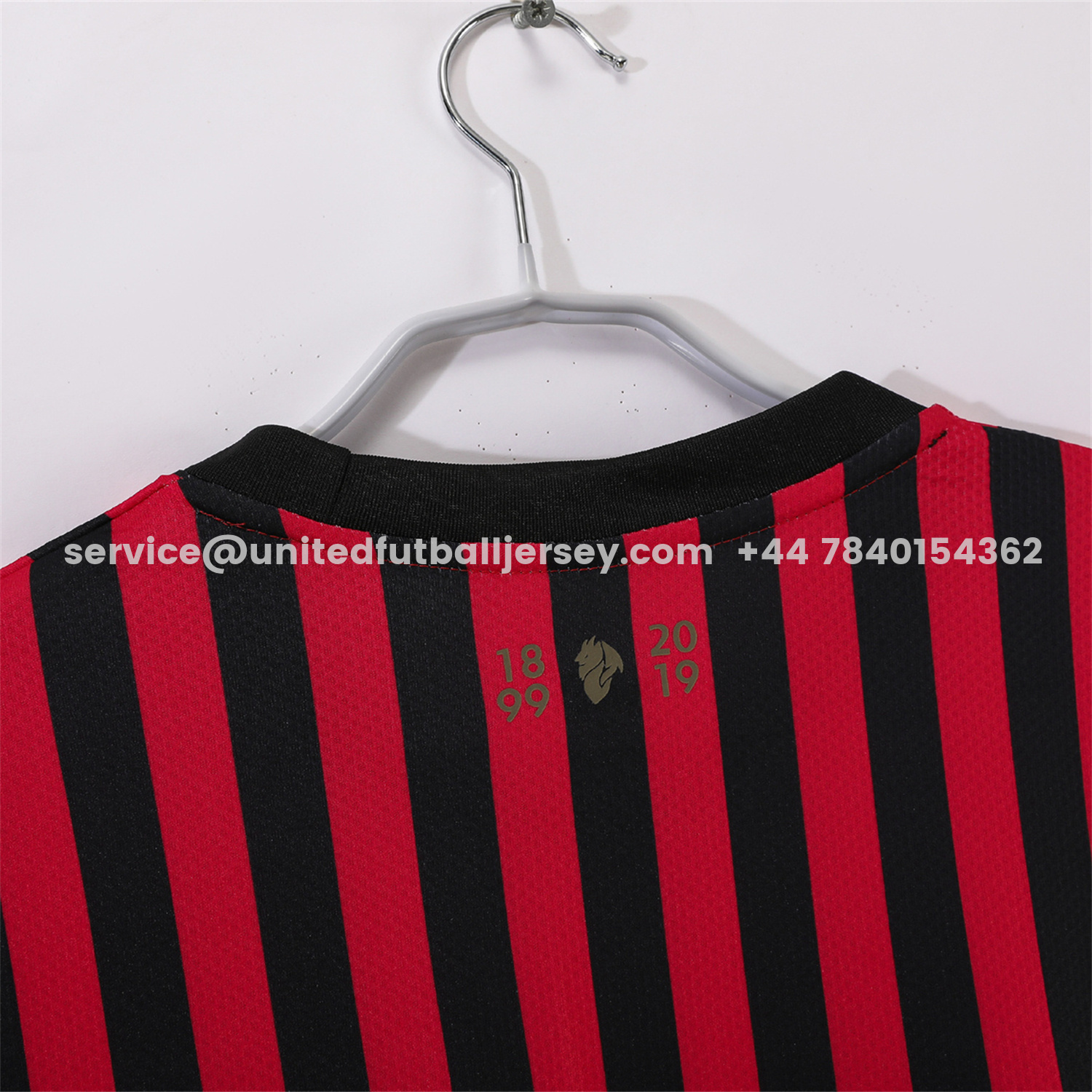 unitedfutballjersey-Retro AC Milan 2019 120th Anniversary Home Jersey