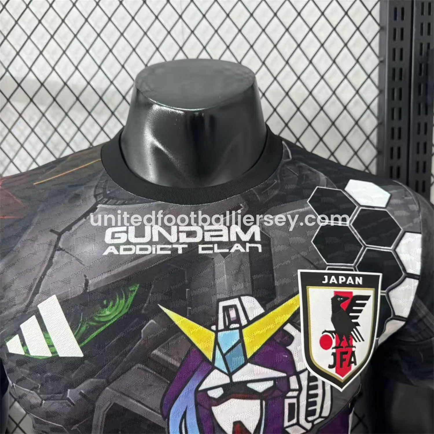 unitedfutballjersey-Japan 25-26 Gundam Black Special Edition Jersey - Player Version