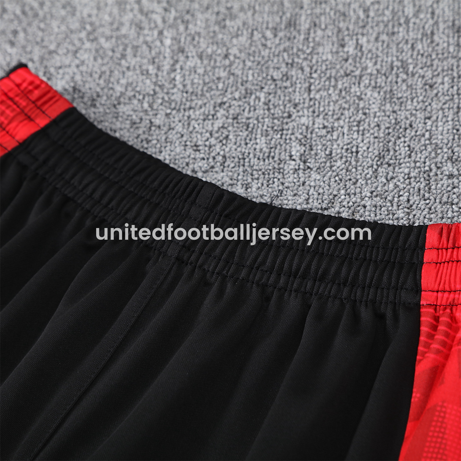 unitedfutballjersey-Manchester United 24-25 Pre-Match Traning Hoodie Set - Black Top and Pants