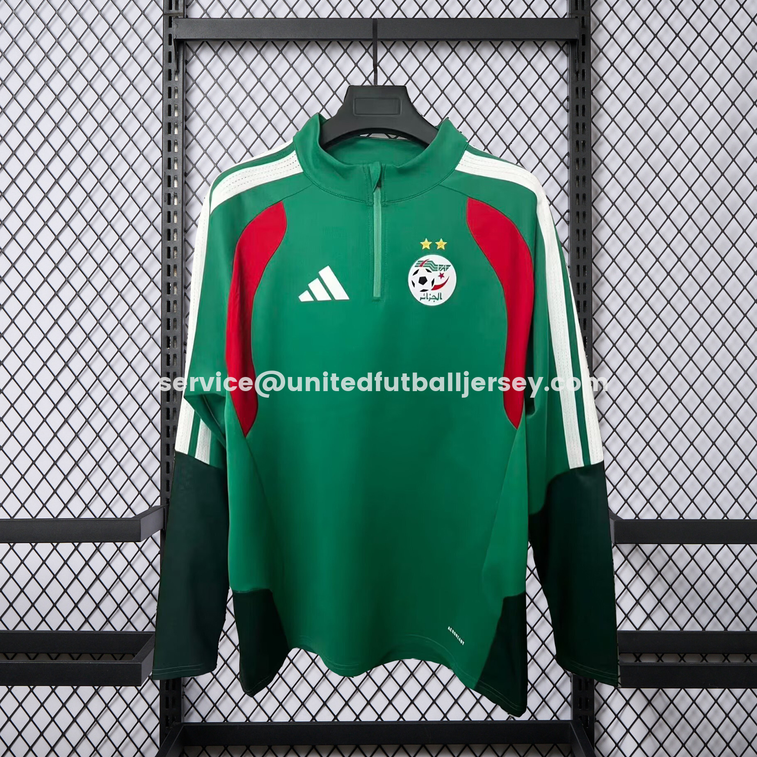unitedfutballjersey-Algeria 25-26 Home Unisex Pullover Hoodie
