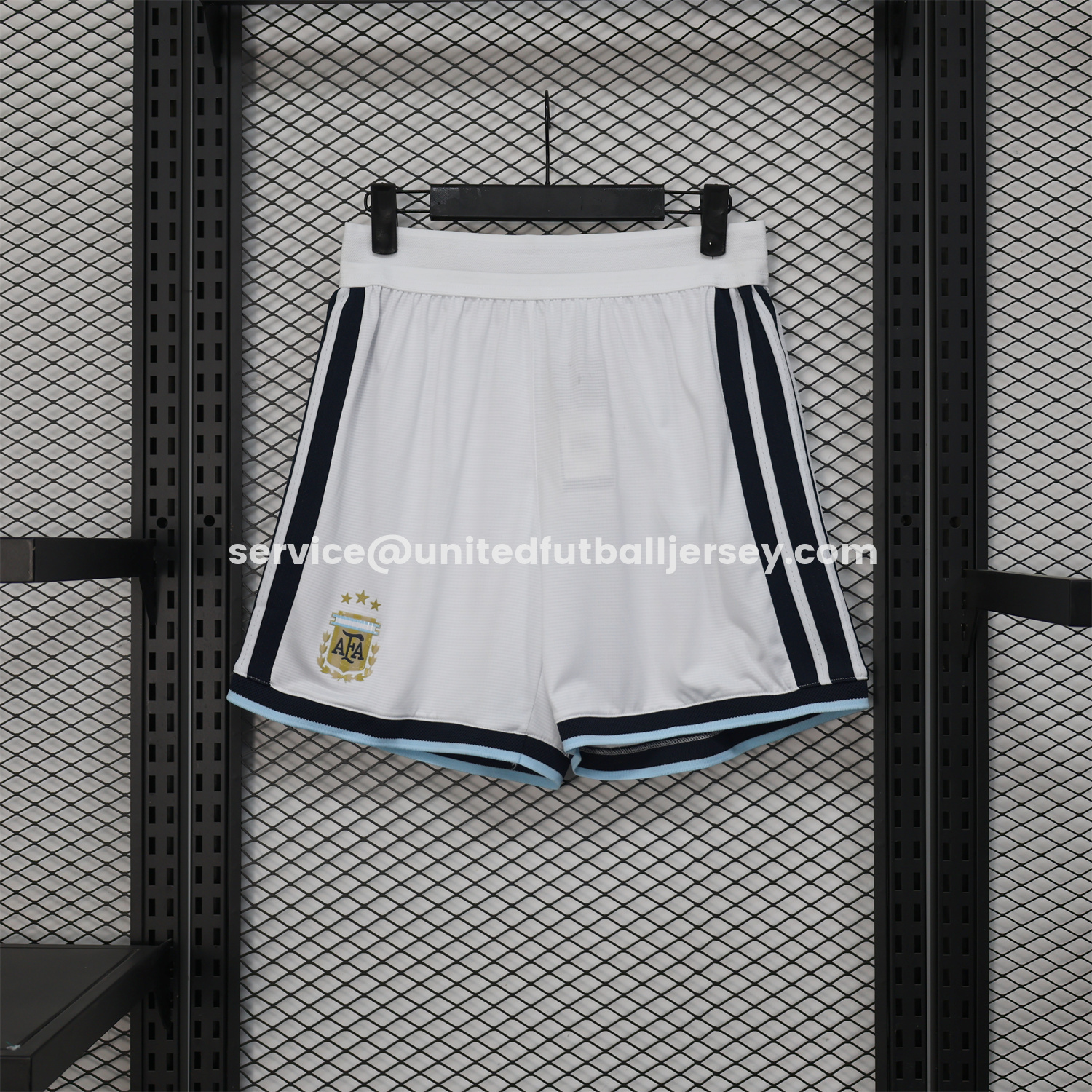 unitedfutballjersey-Argentina 2026 White Shorts - Player Version