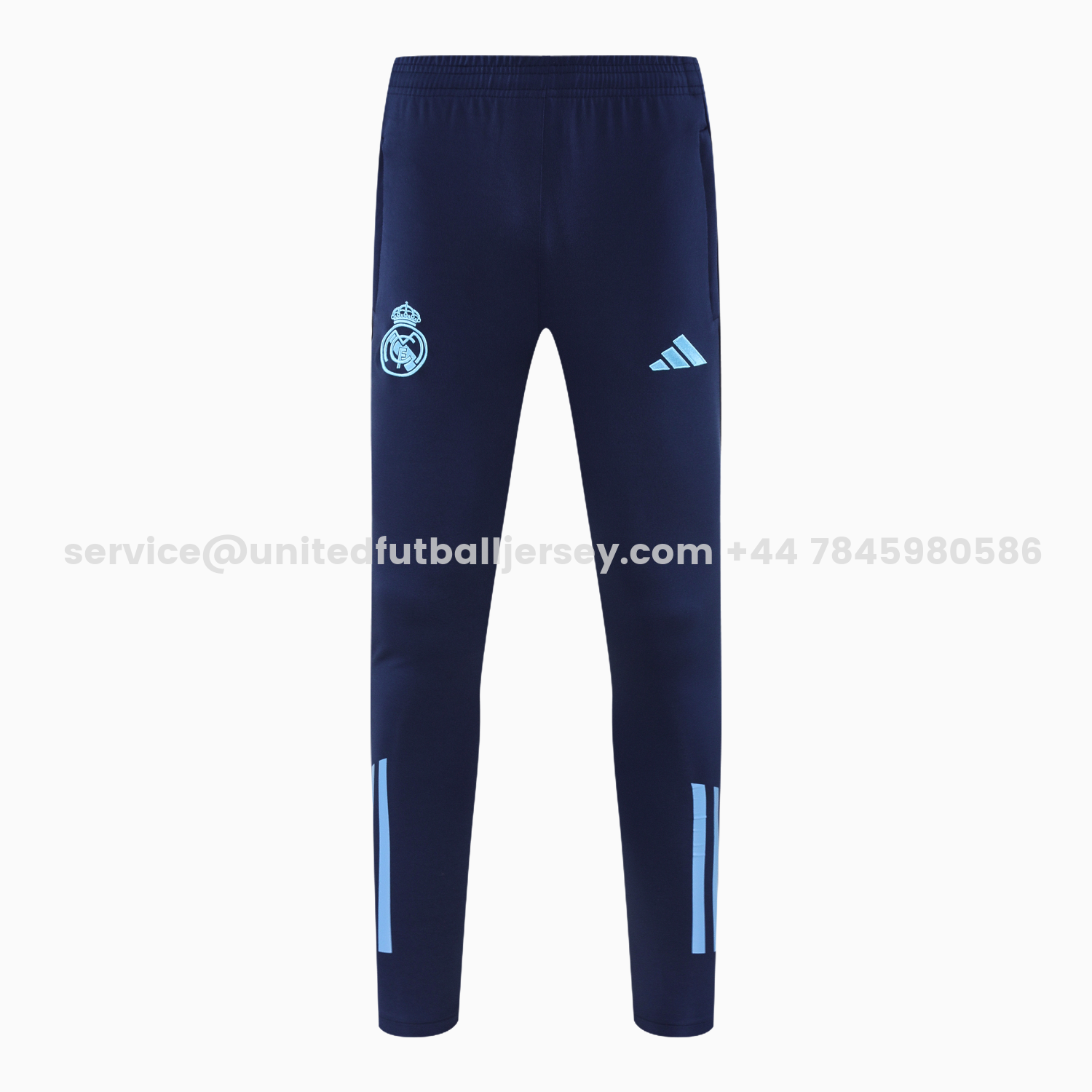 unitedfutballjersey-Real Madrid 25-26 Training Hoodie Set - Blue Hoodie and Deep Blue Pants