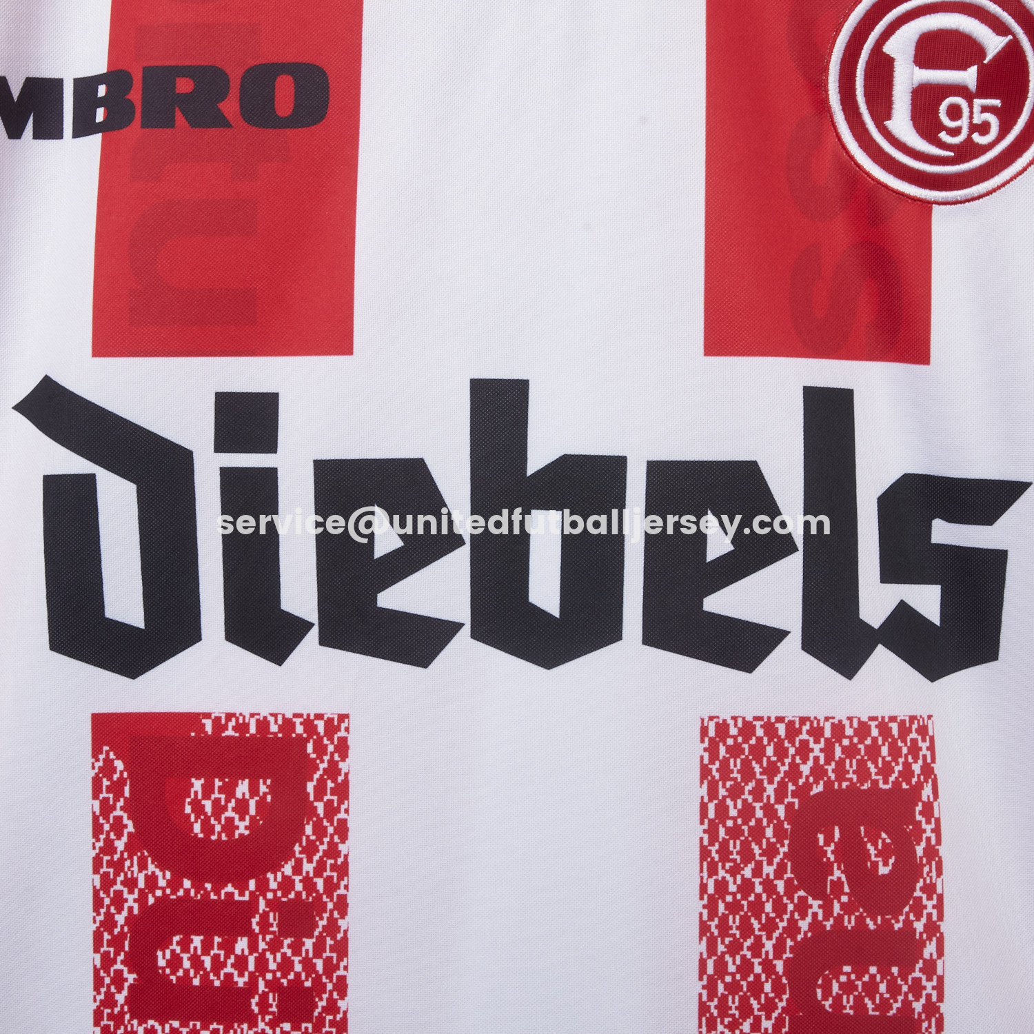 unitedfutballjersey-Retro Fortuna Düsseldorf 1996-98 Home Jersey