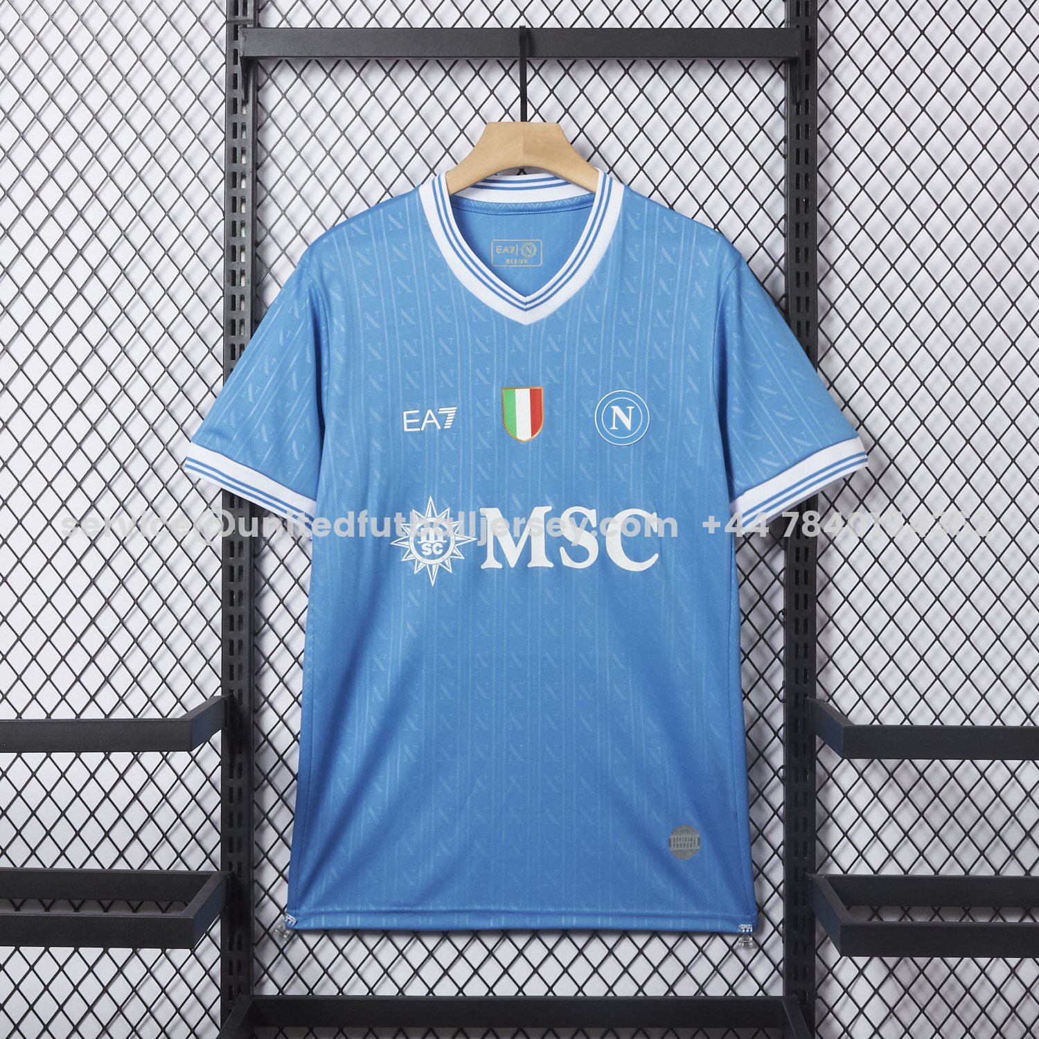 unitedfutballjersey-Napoli 25-26 European Home Blue Jersey - Fans Version