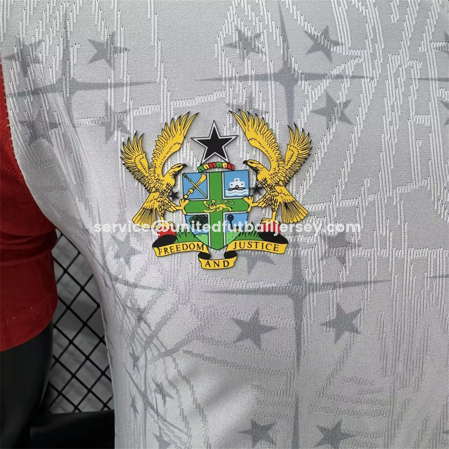 unitedfutballjersey-Ghana 2026 Coat Of Arms White Special Jersey - Player Version
