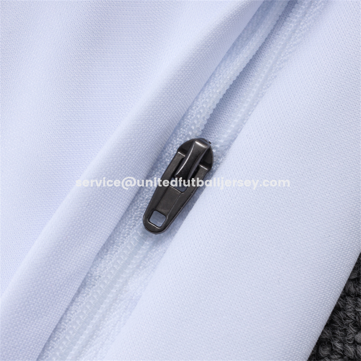 unitedfutballjersey-Marseille 25-26 Long Sleeve Training Set - White Top & Dark Blue Pants