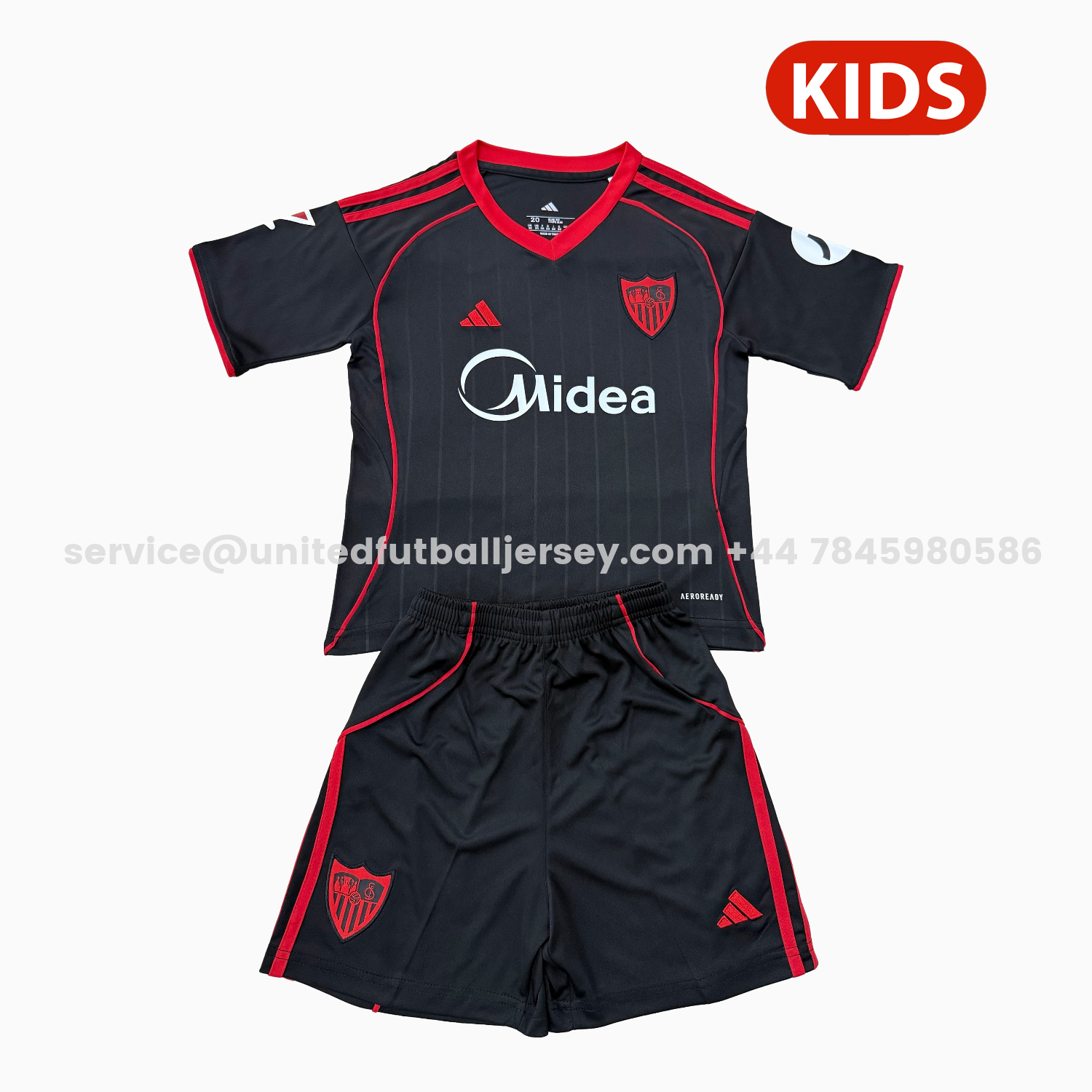 unitedfutballjersey-Sevilla 25-26 Third Kids Kit