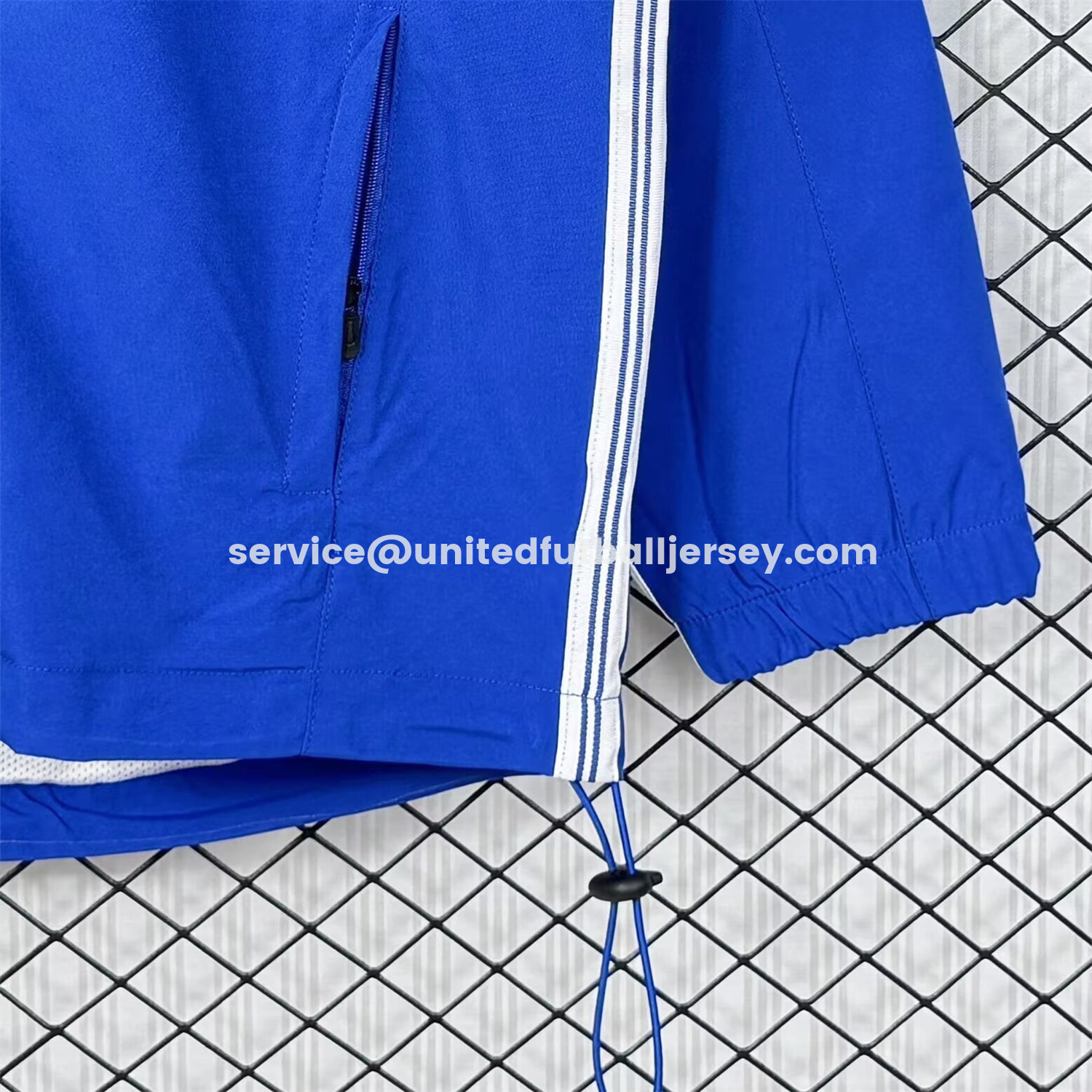 unitedfutballjersey-Retro Brazil 1998 Blue Windbreaker