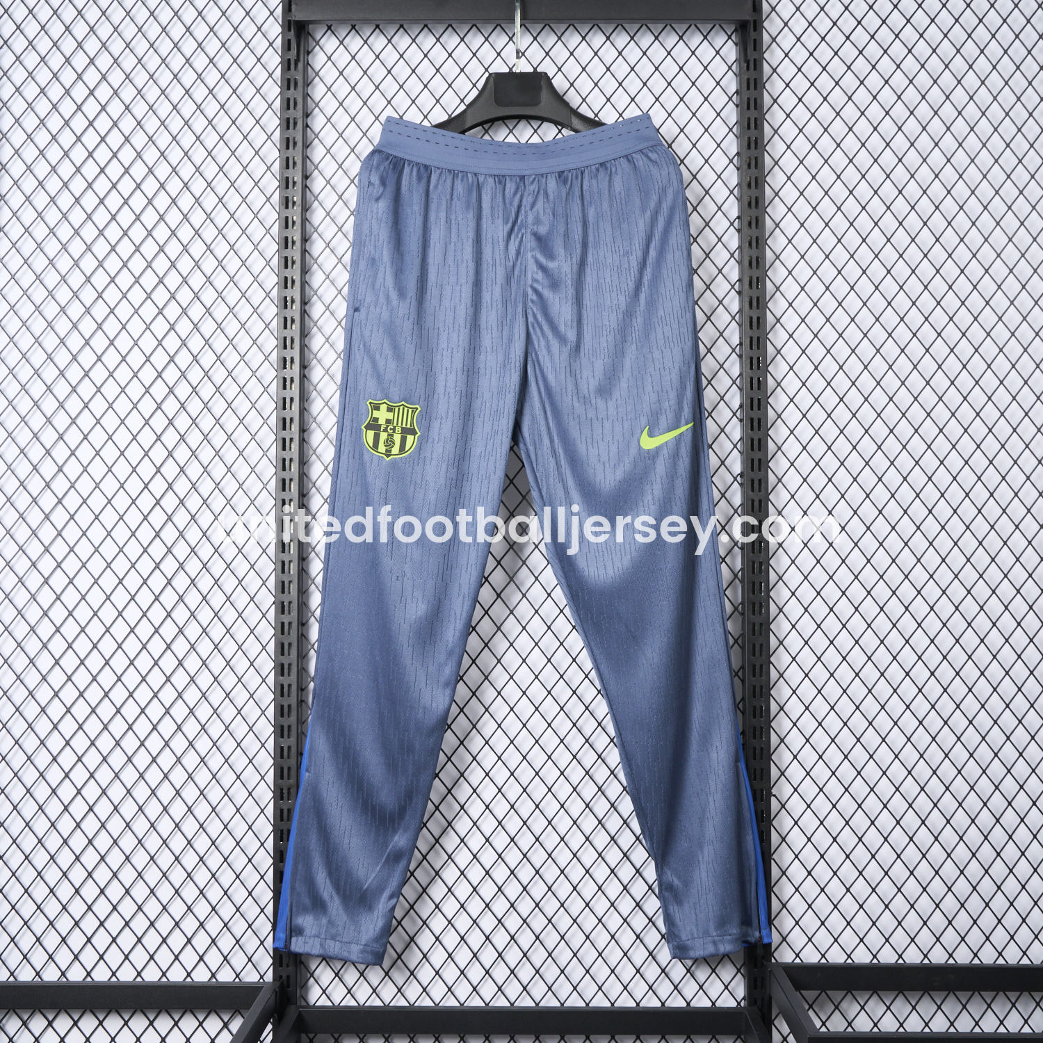 unitedfutballjersey-Barcelona 25-26 Blue-Grey Training Pants - Player Version
