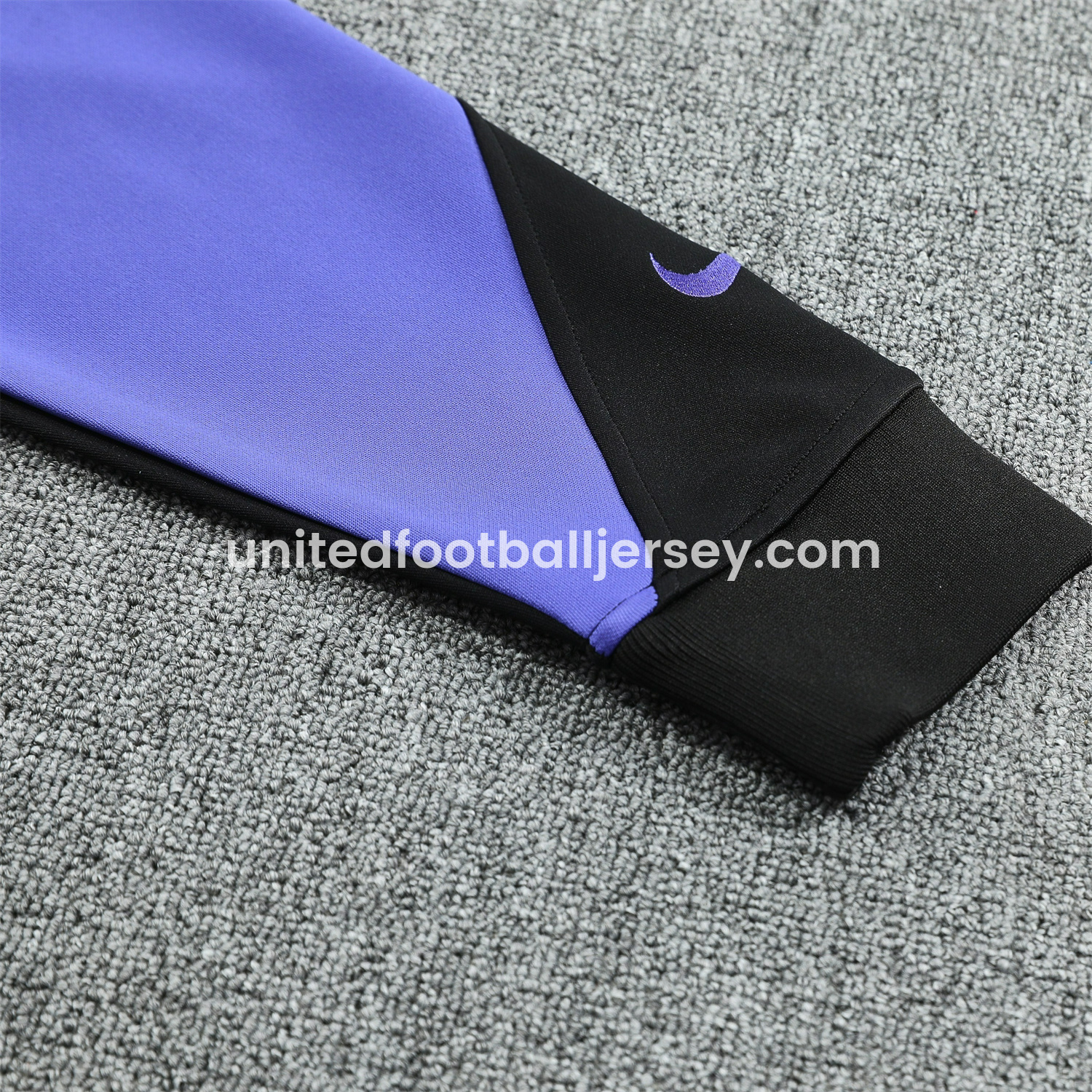 unitedfutballjersey-Barcelona 25-26 Jacket Training Tracksuit - Black Purple Jackets & Black Pants