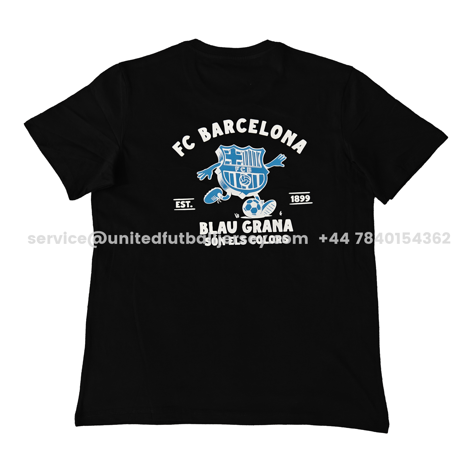 unitedfutballjersey-Barcelona Fun Crest Design Dynamic And Modern Features T-shirt【Black】