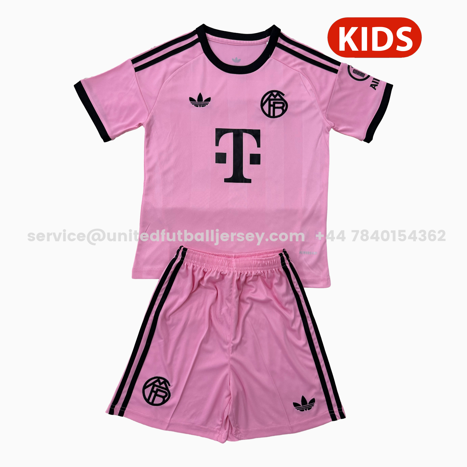 unitedfutballjersey-Bayern Munich 25-26 Pink Goalkeeper Kids Kit
