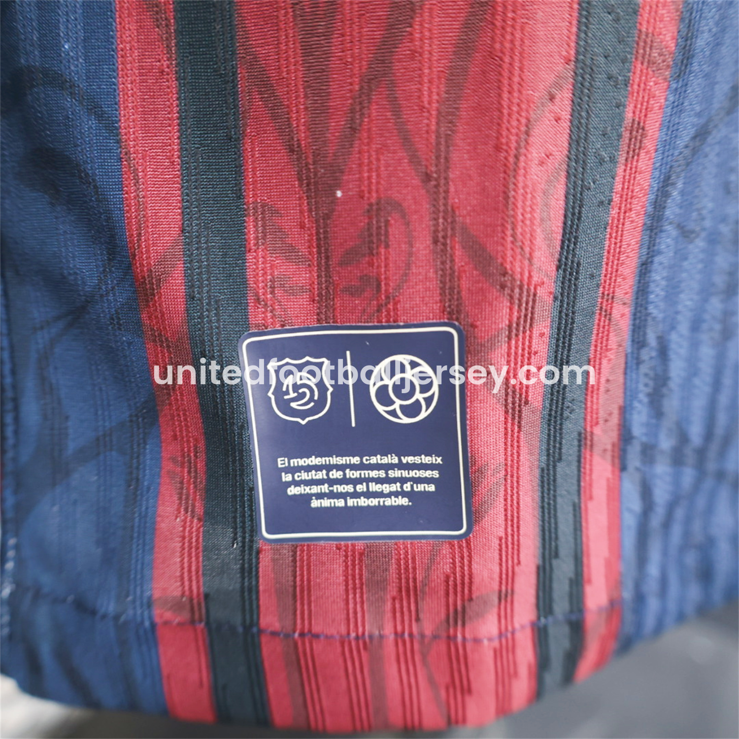 unitedfutballjersey-Barcelona 25-26 125th Anniversary Throwback Long Sleeves Jersey - Player Version