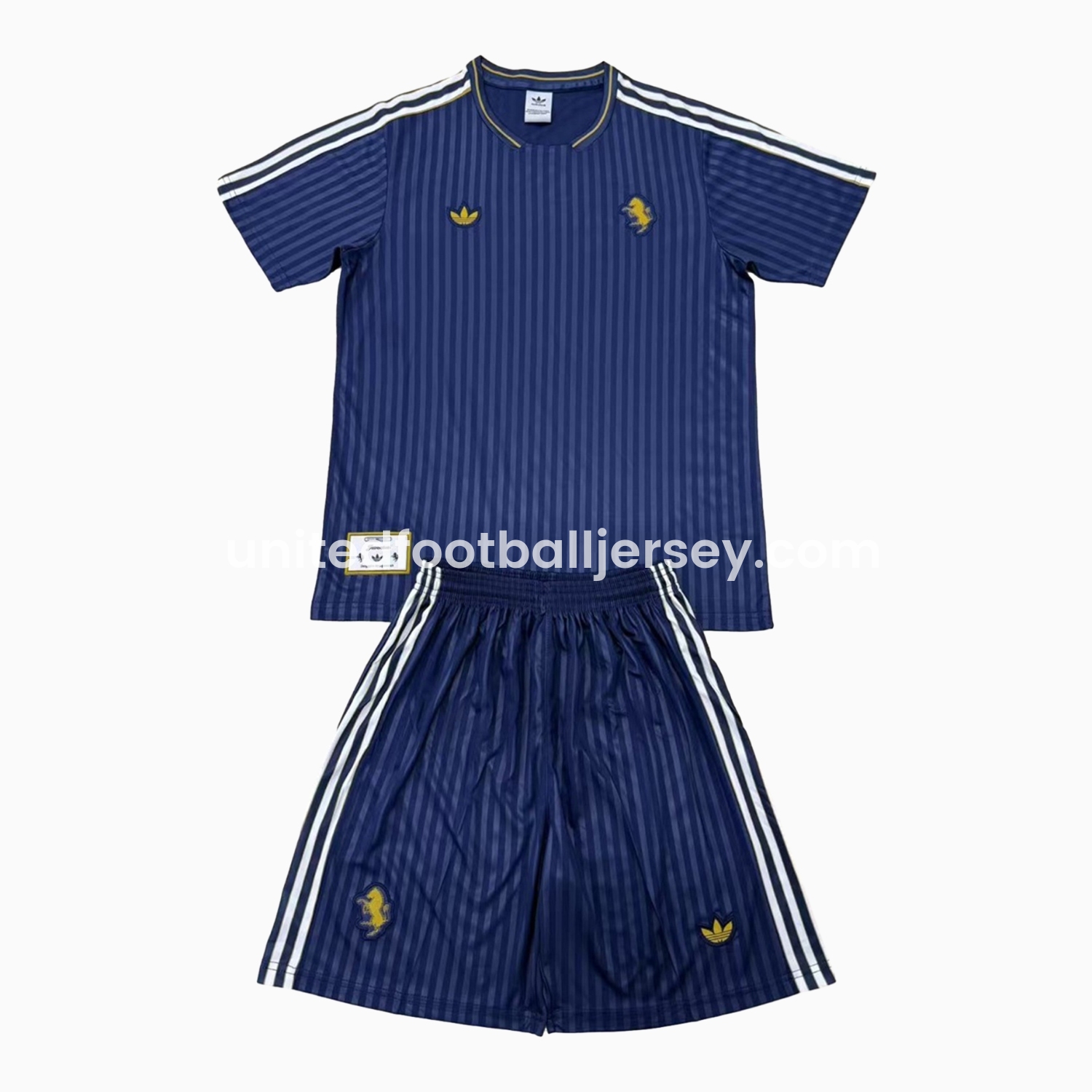 unitedfutballjersey-Juventus 2025 Royal Blue Icon Retro Men's Adult Jersey Set - Fans Version