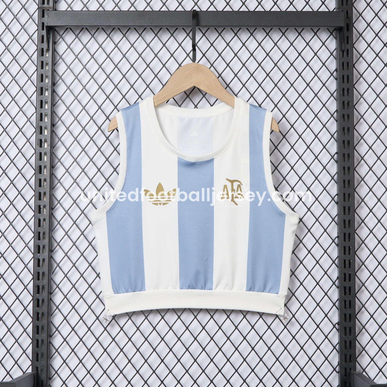 unitedfutballjersey-Women's Argentina 25-26 50th Anniversary Home Yoga Vest