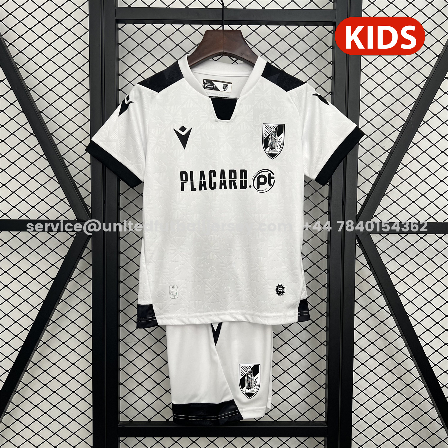 unitedfutballjersey-Guimarães 25-26 Home Kids Kit