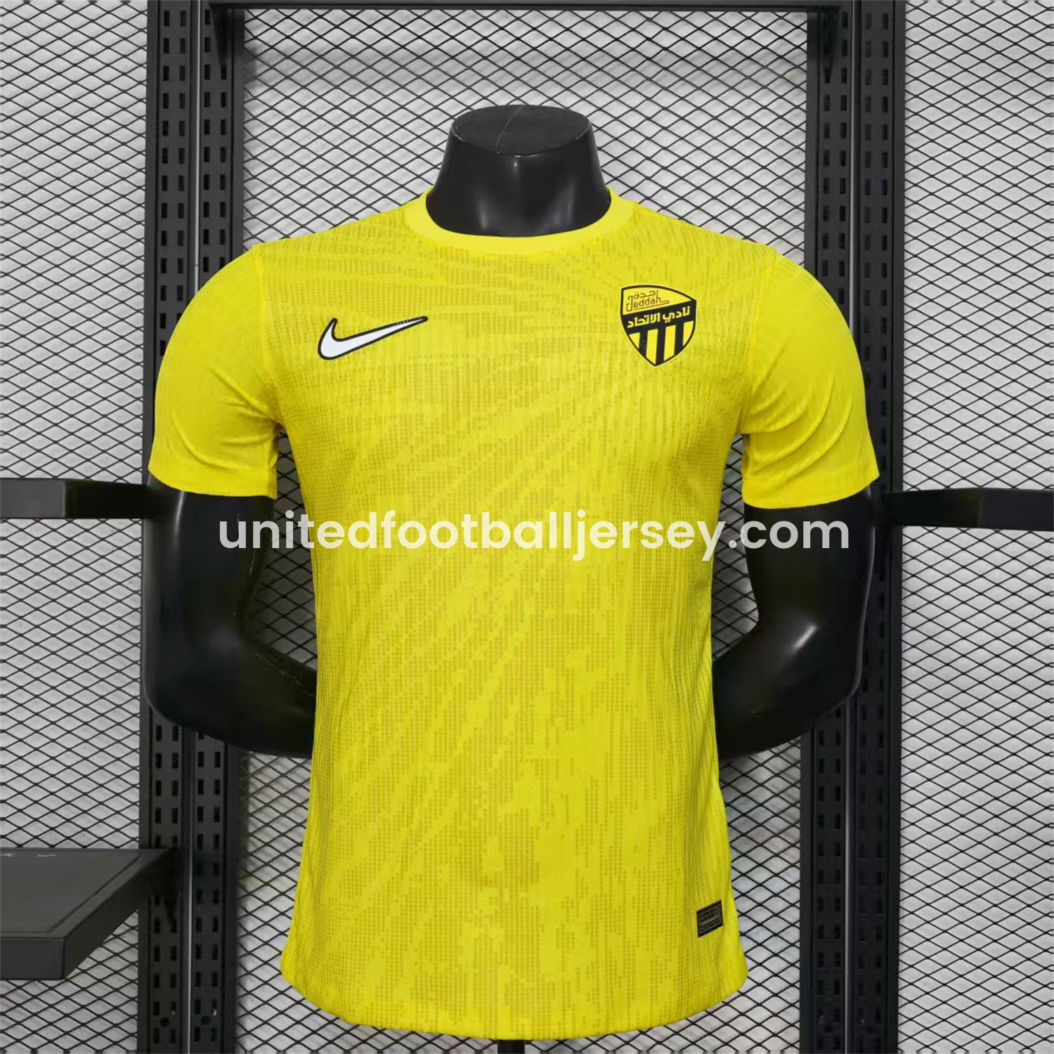 unitedfutballjersey-Al Ittihad Jeddah United 24-25 Pre-Match Yellow Jersey - Player Version